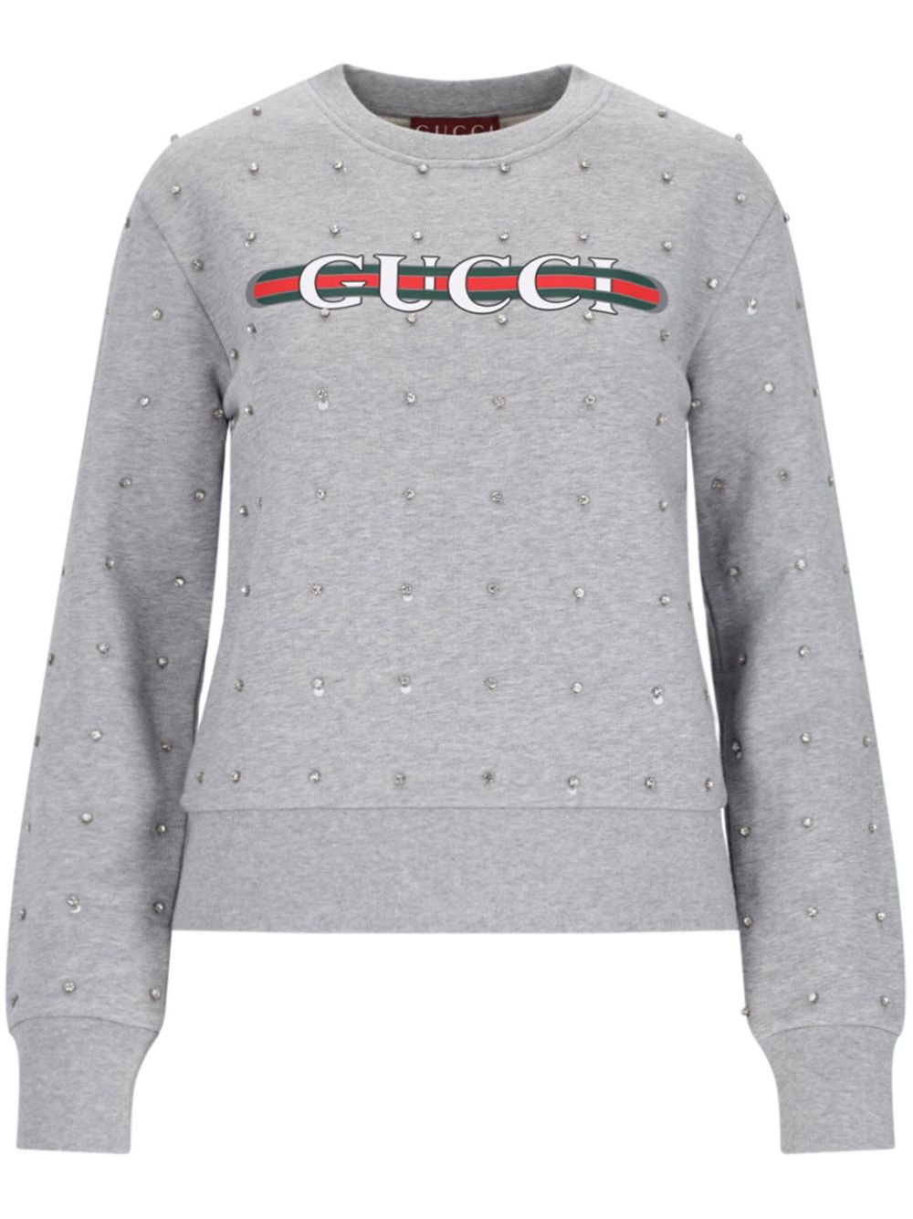 Gucci logo卫衣 - 灰色