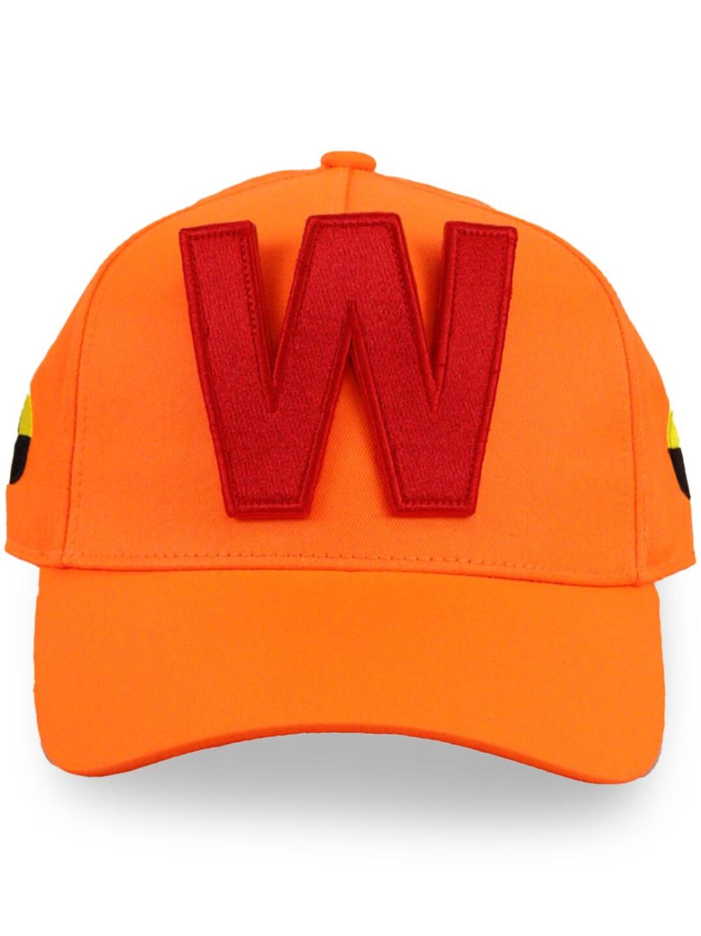 Walter Van Beirendonck W 刺绣棉棒球帽 - 橘色