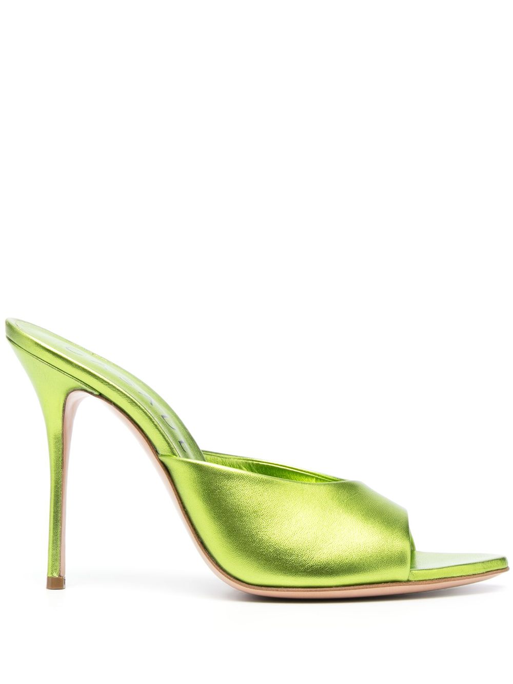 Casadei Julia Ilary Flash 高跟穆勒鞋 - 绿色