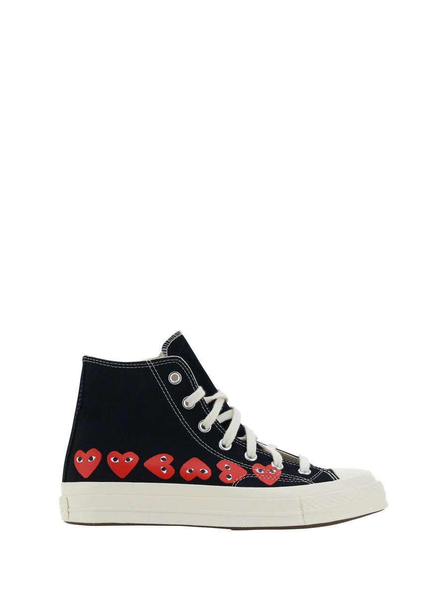 Comme Des Garçons Play X 匡威 黑色棉质运动鞋