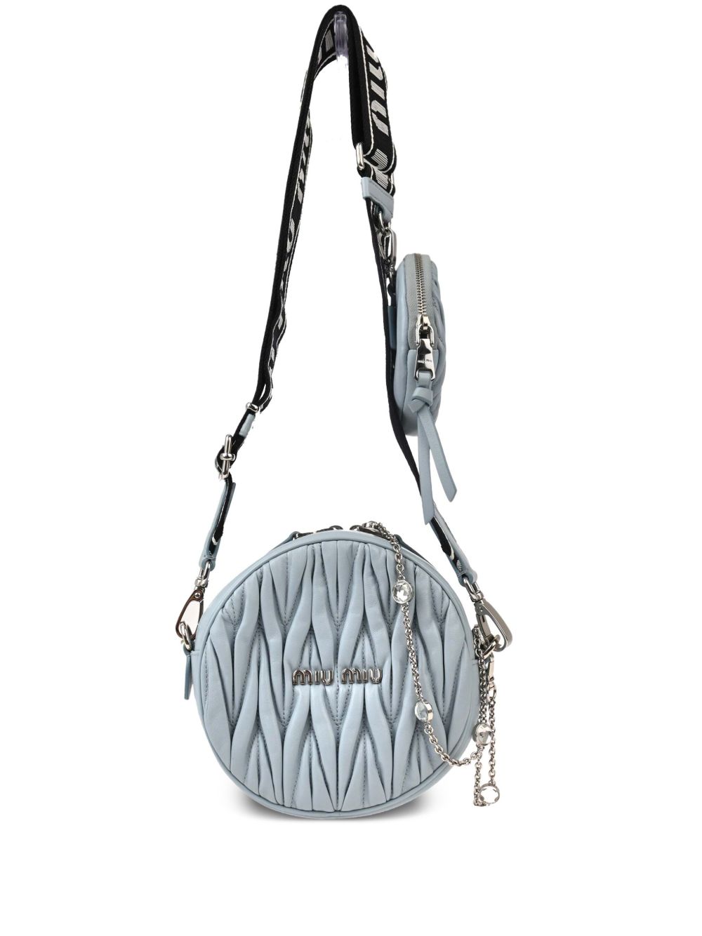 Miu Miu Pre-Owned 马特拉塞凸纹单肩包（1990-2000年代典藏款） - 蓝色