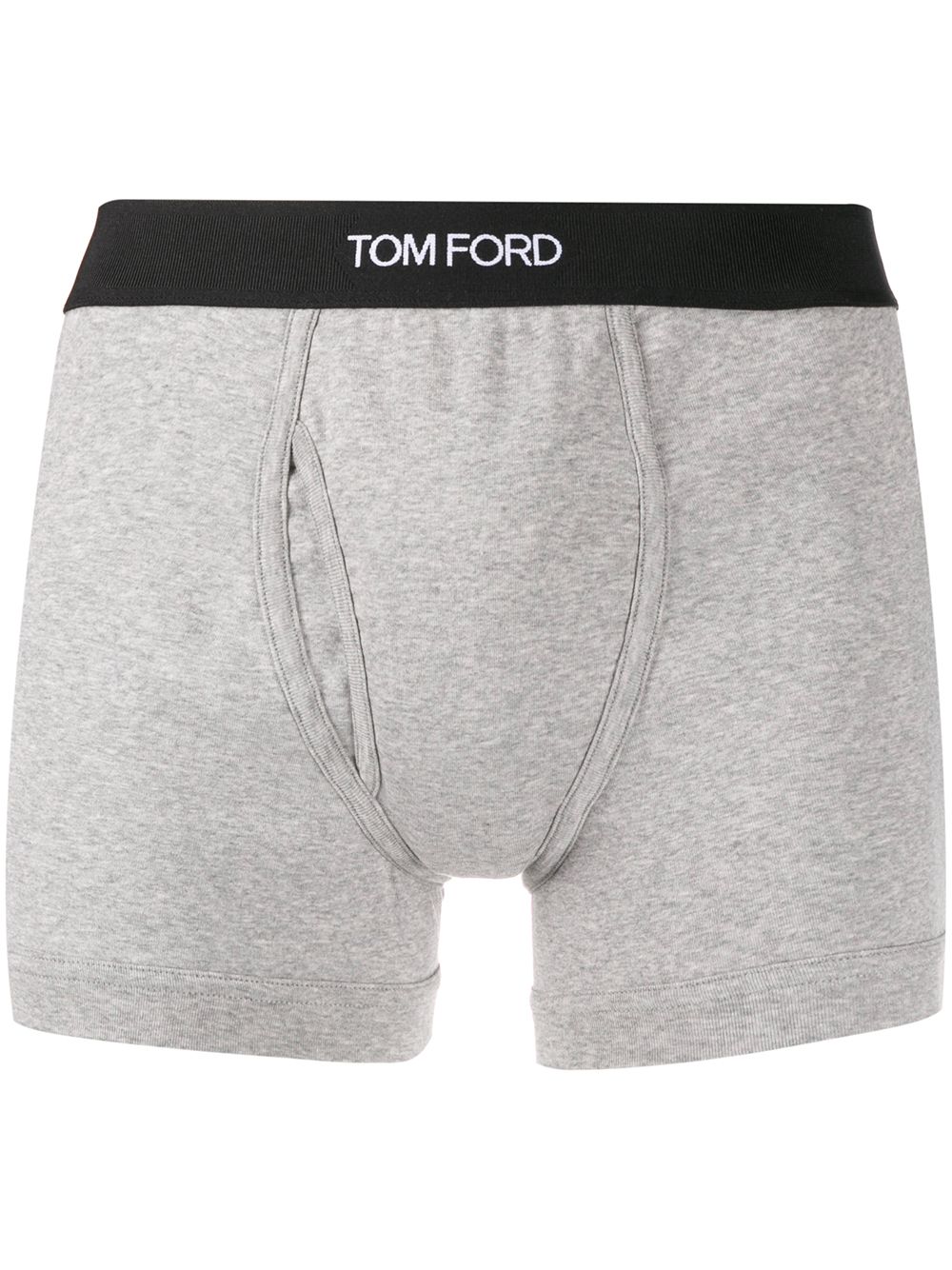 TOM FORD logo腰边四角裤 - 灰色