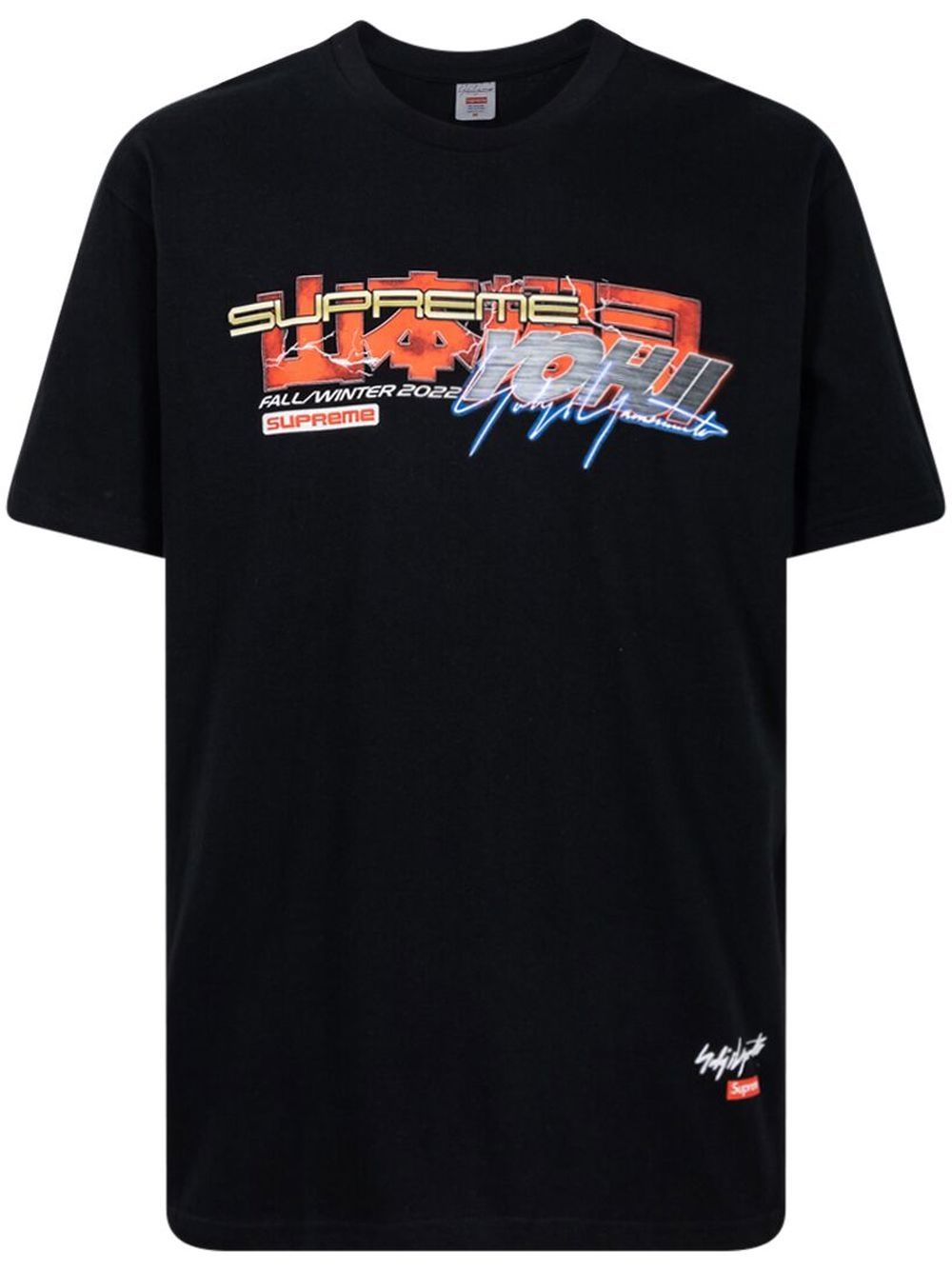 Supreme x Yohji Yamamoto Tekken T恤 - 黑色