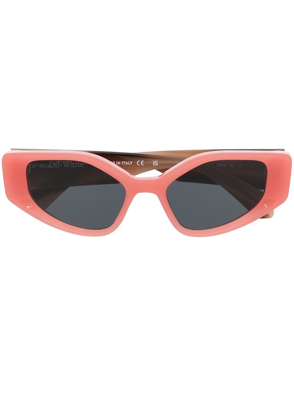 Off-White Eyewear Memphis 长方形框太阳眼镜 - 橘色