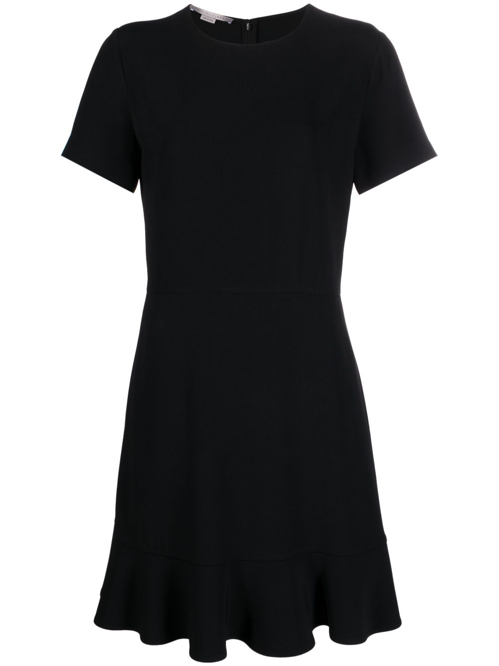 Stella McCartney Iconics 弹性卡迪迷你连衣裙 - 黑色