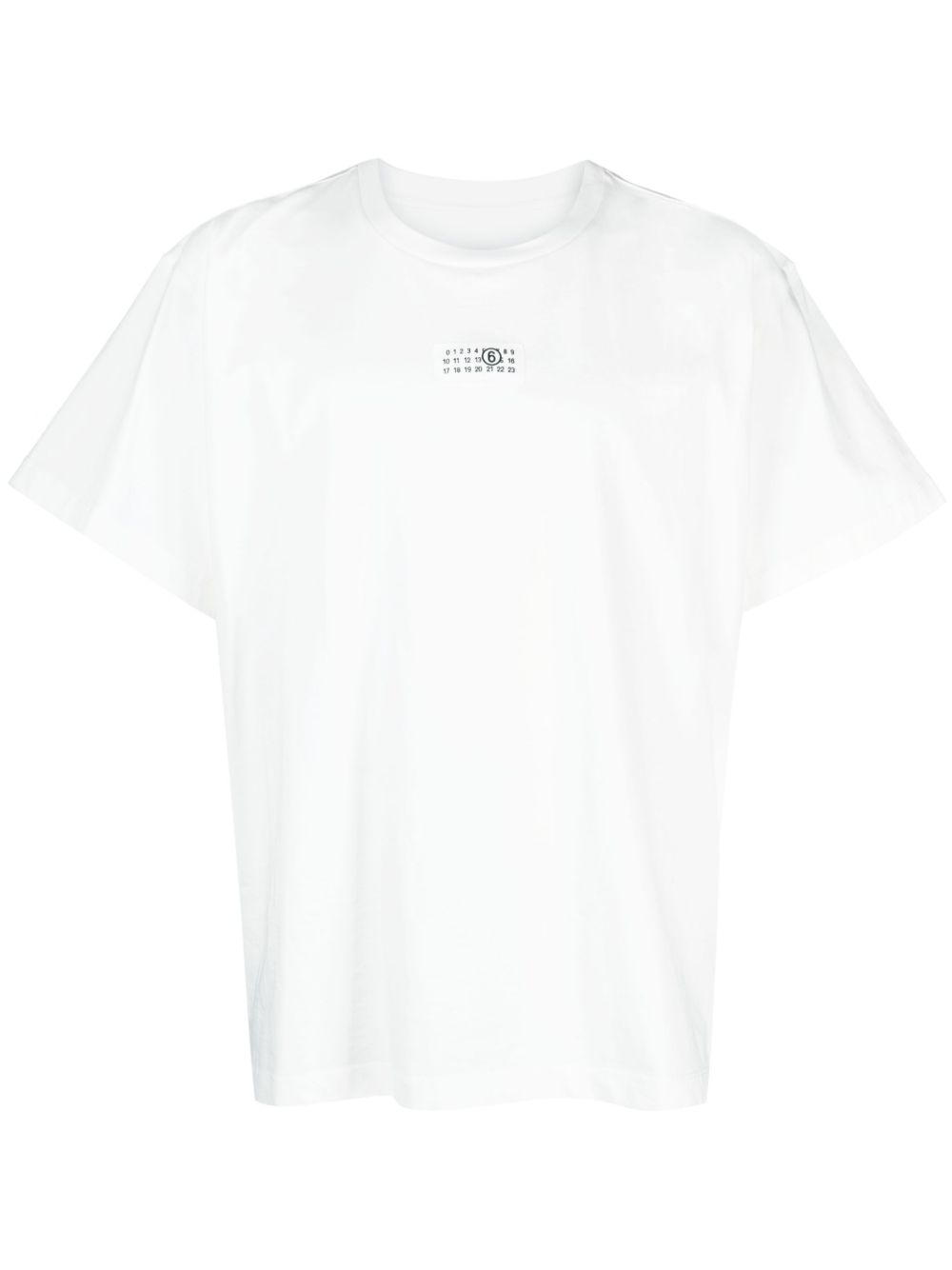 MM6 Maison Margiela 标贴棉T恤 - 白色
