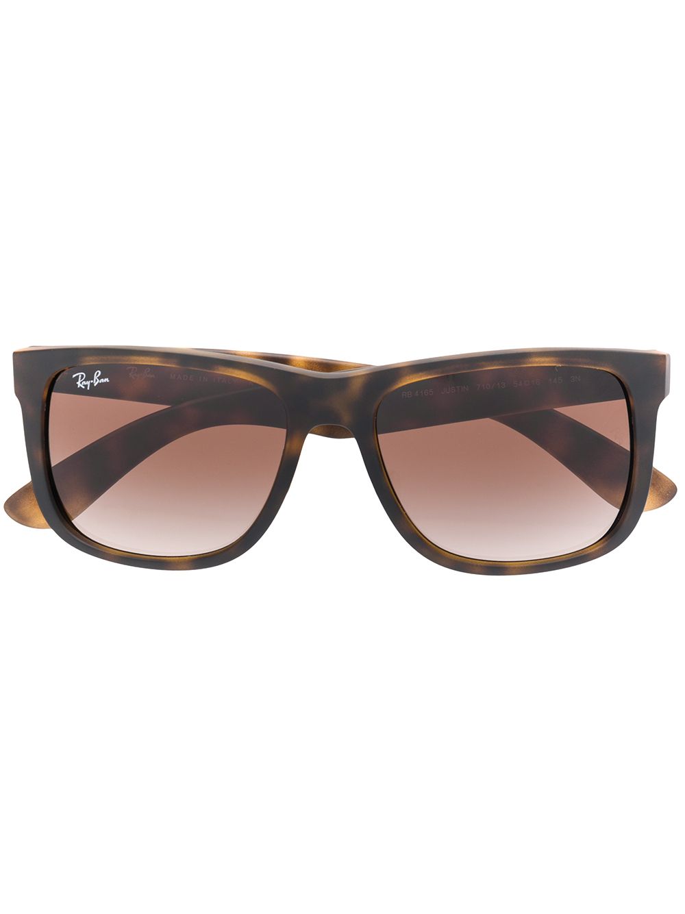 Ray-Ban 玳瑁纹框太阳眼镜 - 褐色