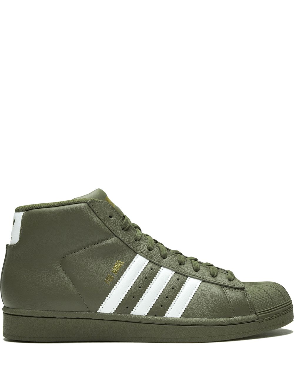 adidas Pro Model高帮板鞋 - 绿色