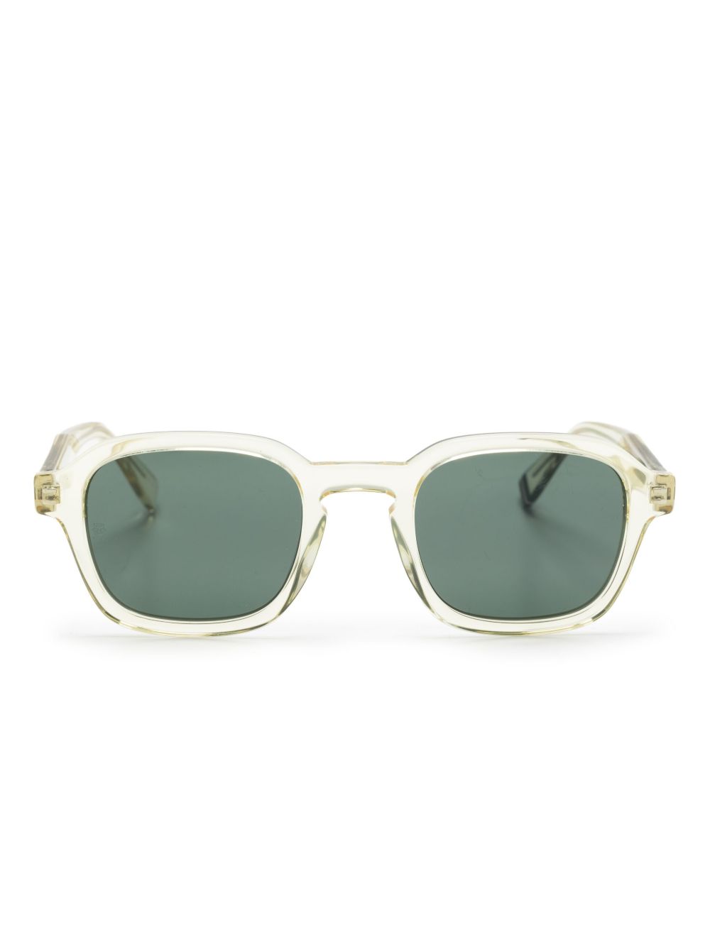 Tommy Hilfiger logo雕刻方框太阳眼镜 - 黄色