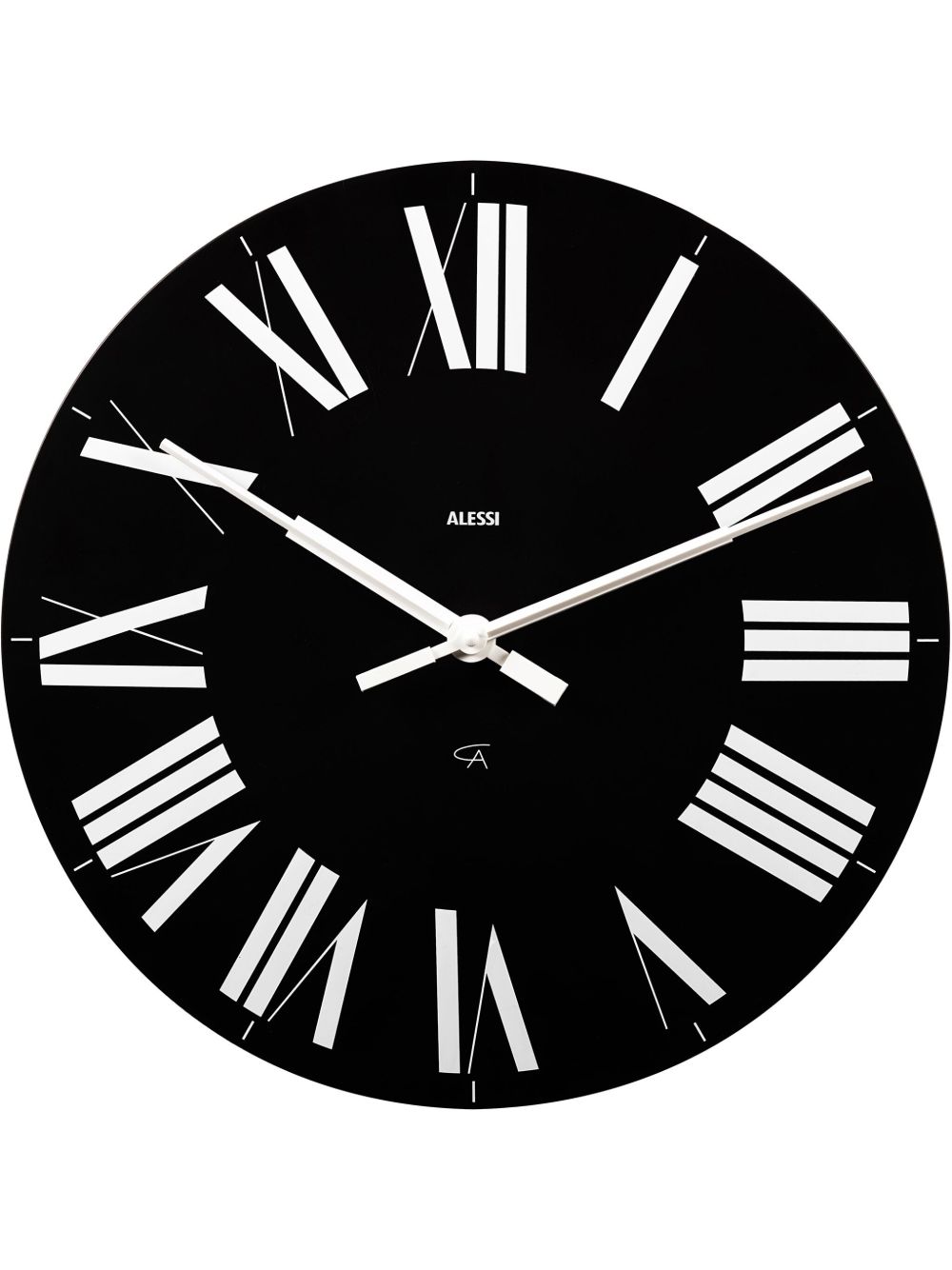 Alessi Firenze 圆钟 - 黑色