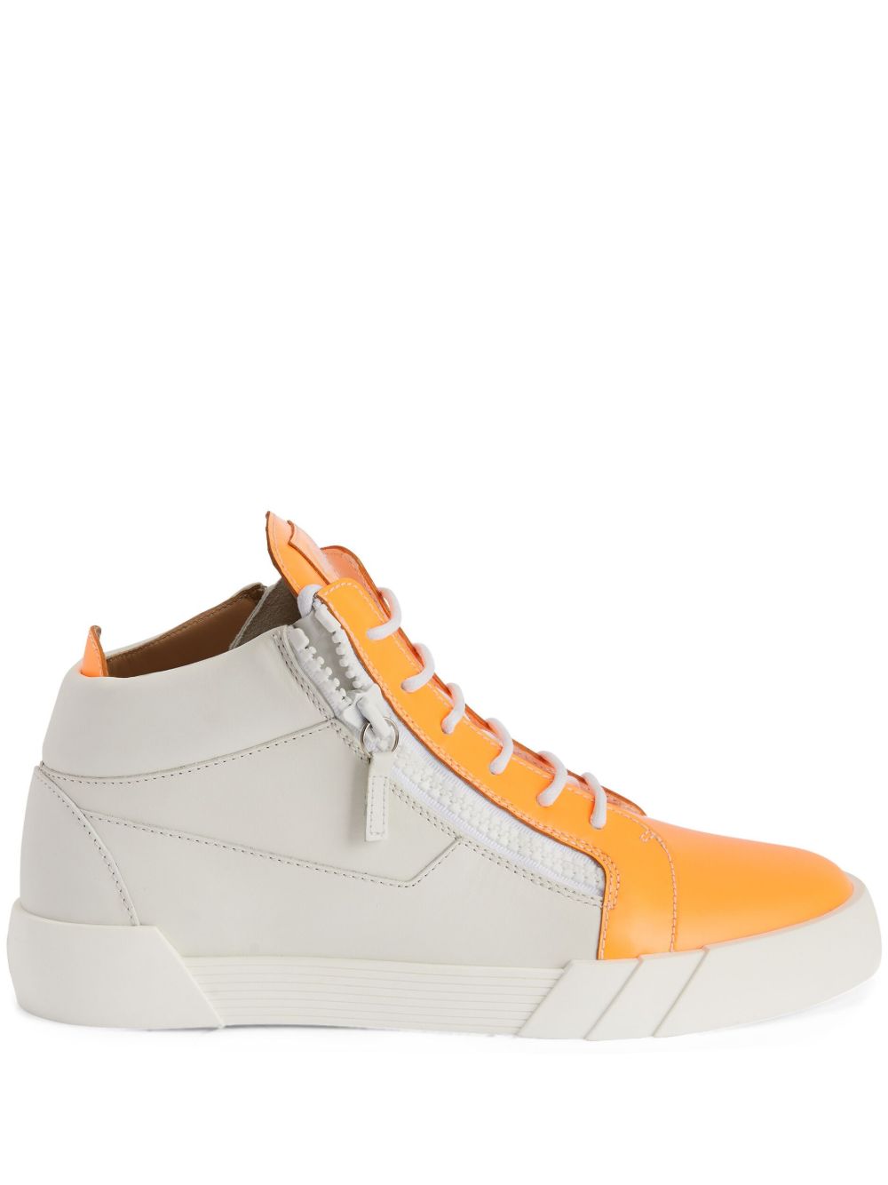 Giuseppe Zanotti Frankie 皮质运动鞋 - 橘色