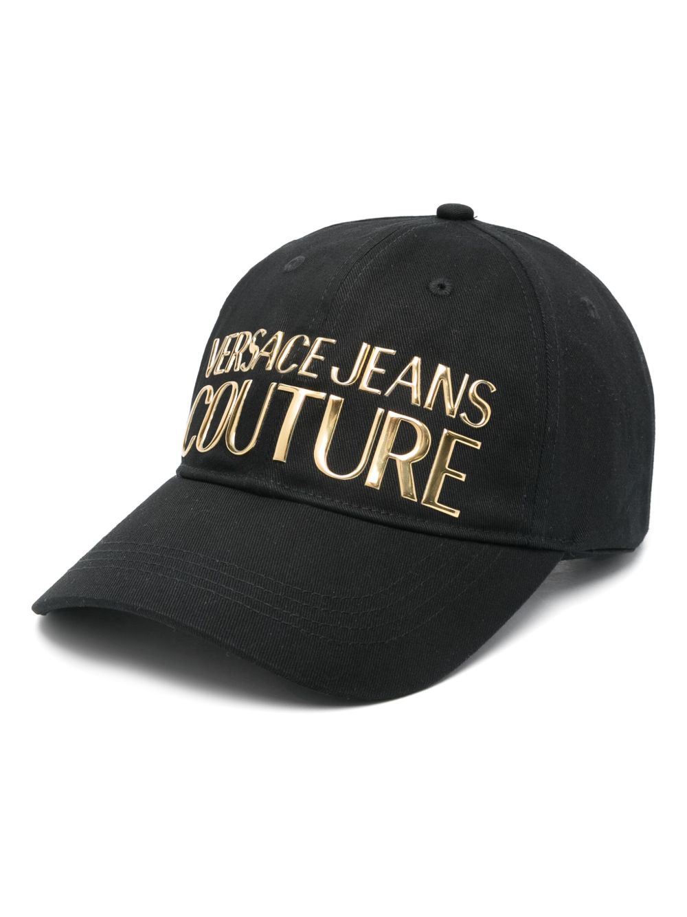 Versace Jeans Couture logo印花棒球帽 - 黑色