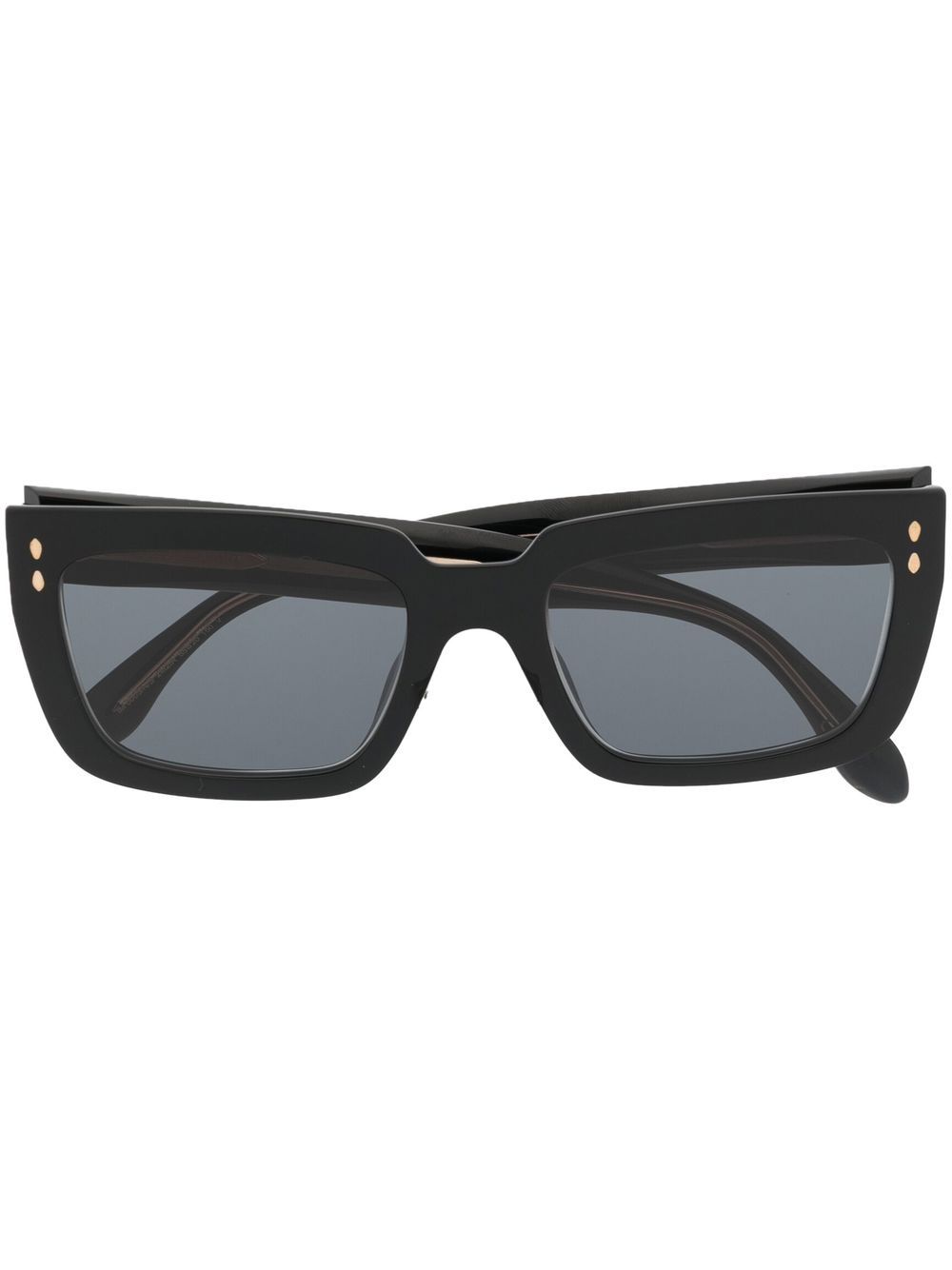 Isabel Marant Eyewear 有色镜片方框太阳眼镜 - 黑色