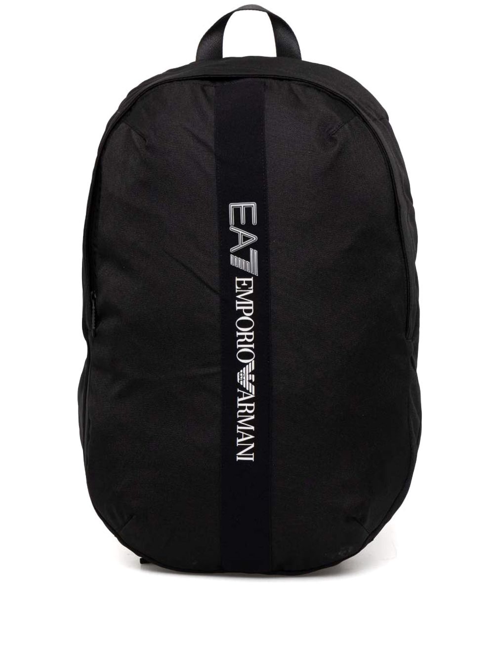 Ea7 Emporio Armani logo印花双肩包 - 黑色