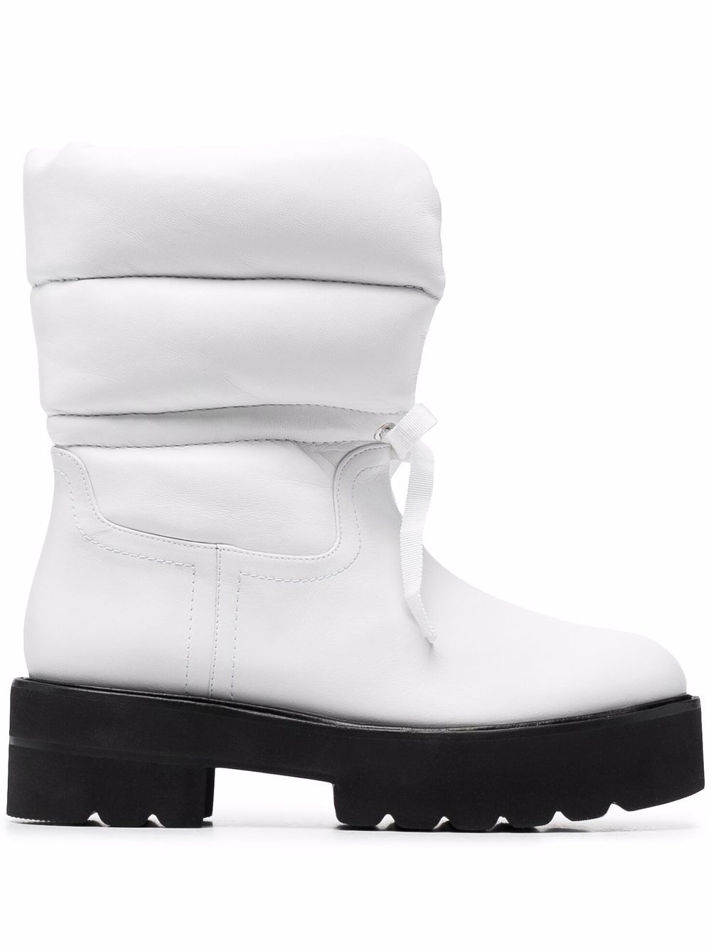 Stuart Weitzman Tyler 绗缝拼接及踝靴 - 白色