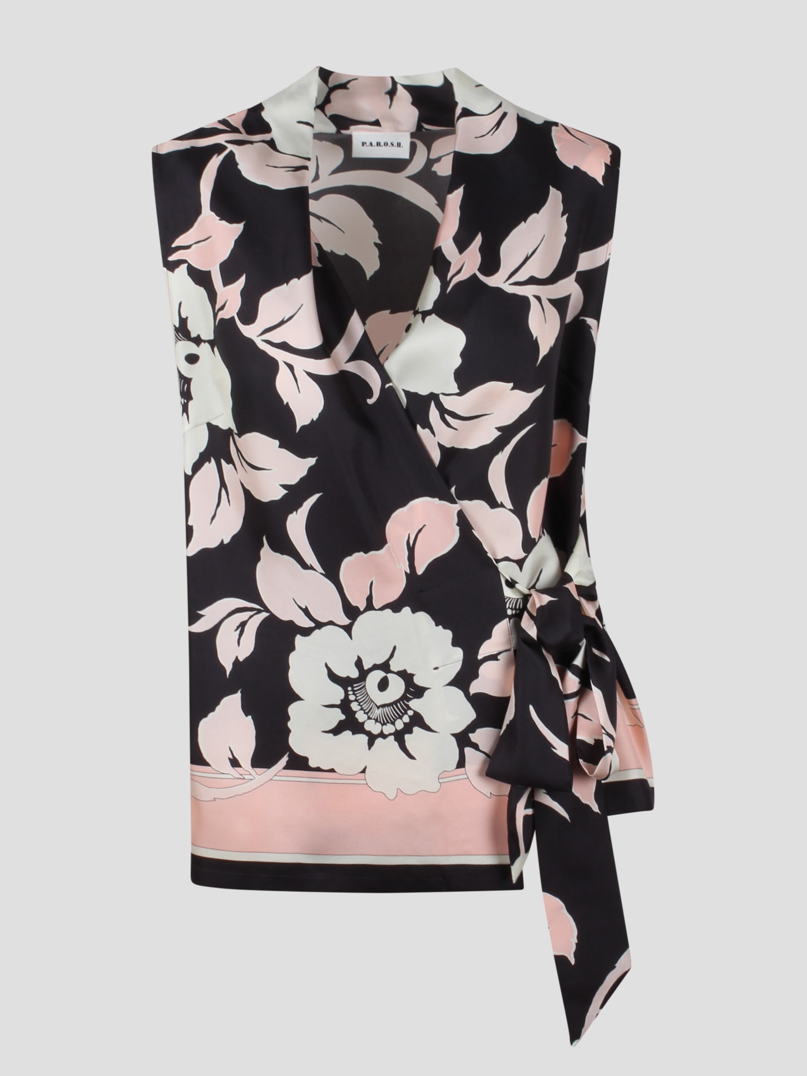 Parosh Camicia Smanicata Floreale