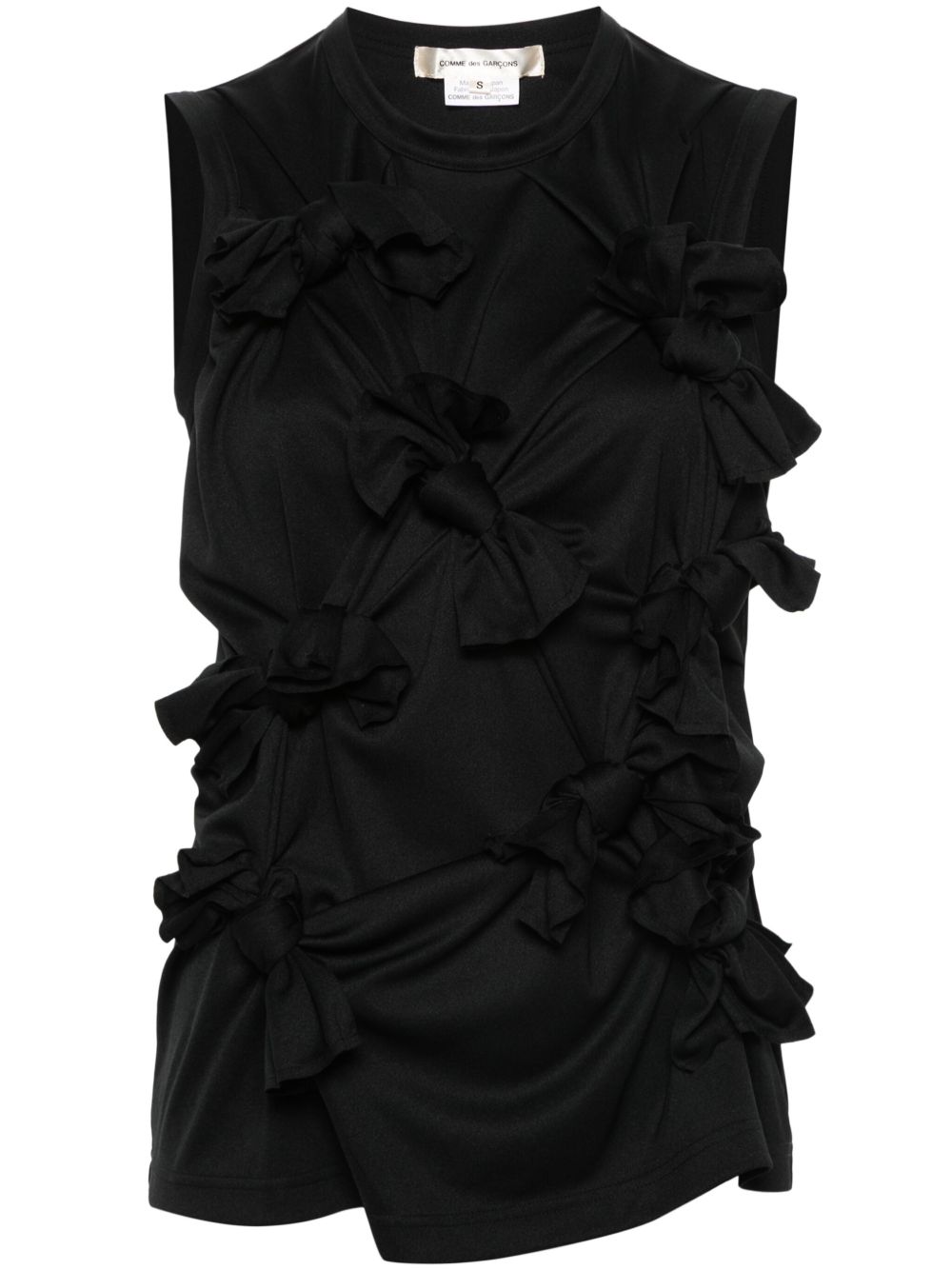 Comme Des Garçons 结饰坦克背心 - 黑色