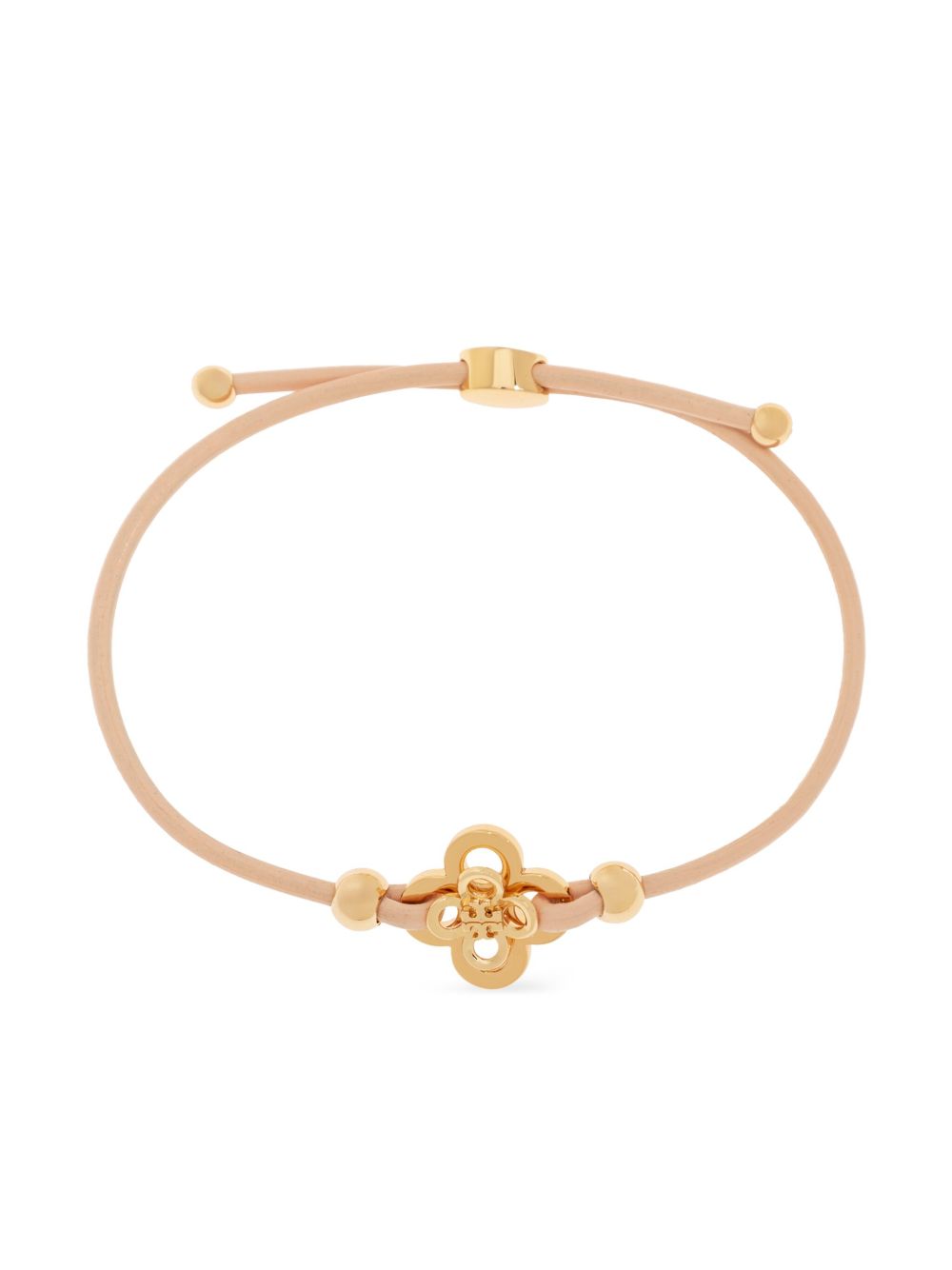 Tory Burch Kira Clover 滑扣式手链 - 金色