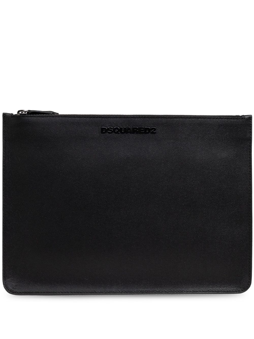 DSQUARED2 logo手拿包 - 黑色
