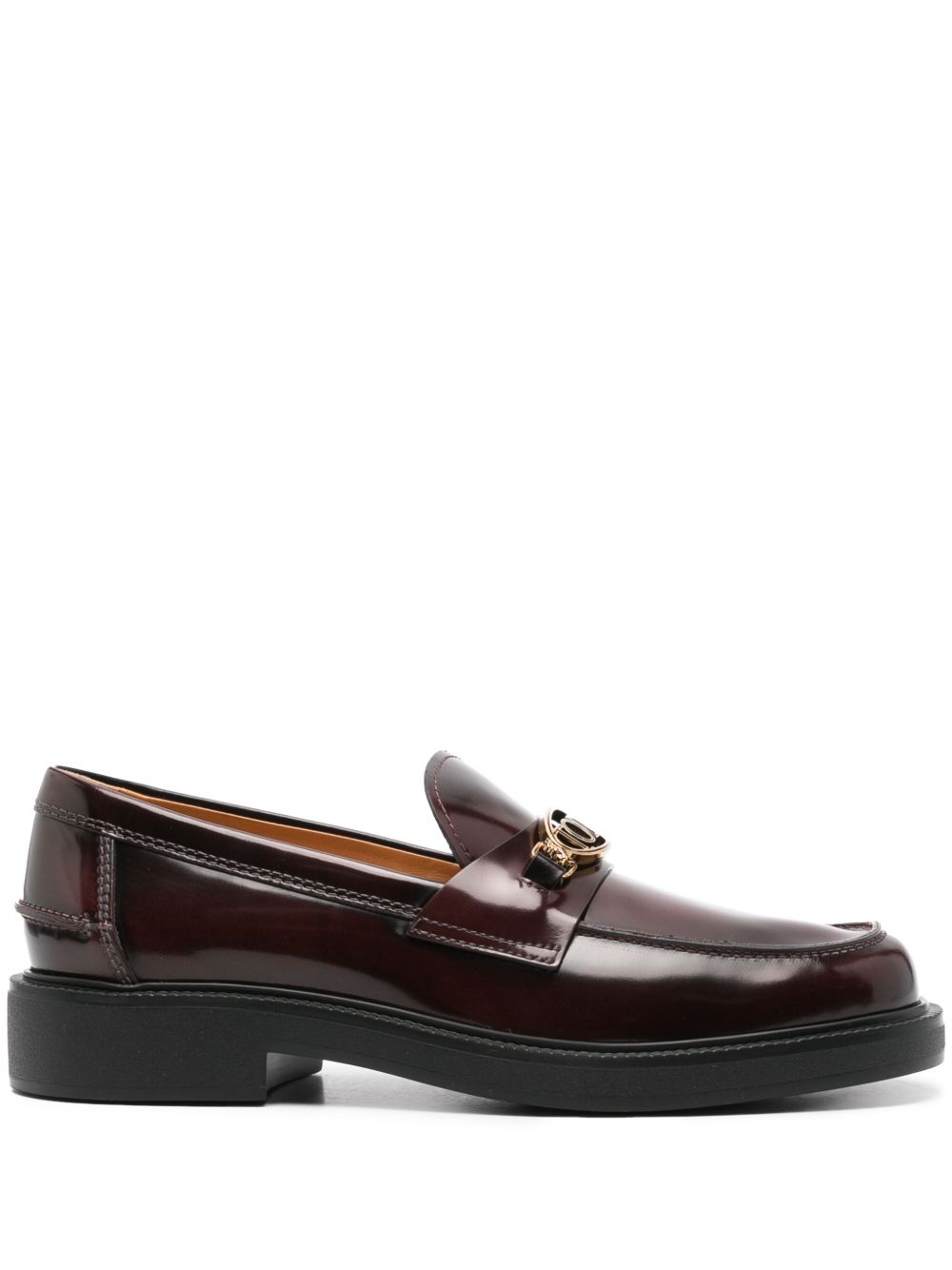 Tod's logo标牌乐福鞋 - 红色