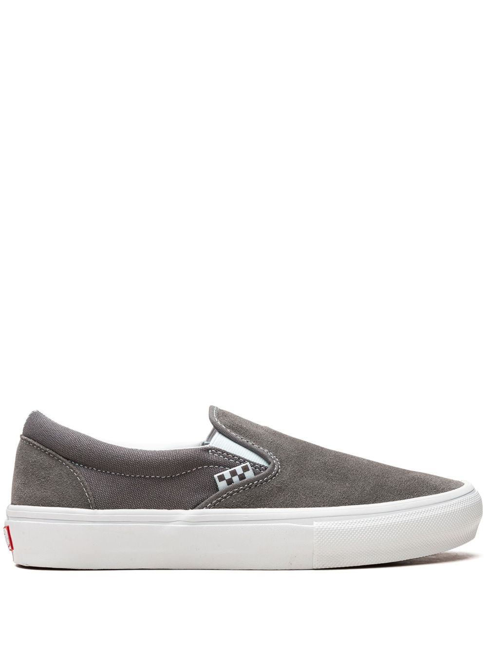 Vans Skate Slip-On Grey/White 运动鞋 - 灰色