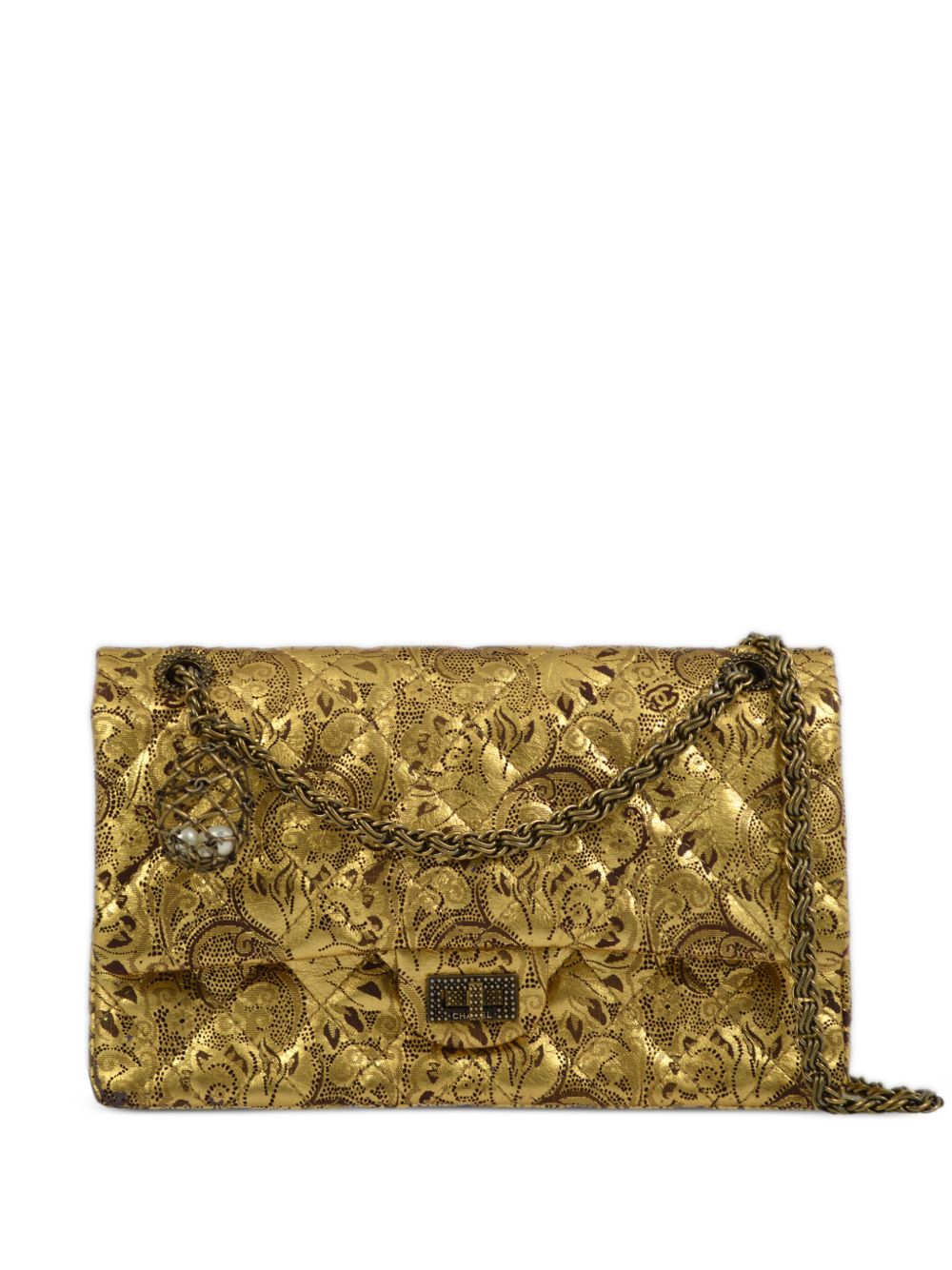 CHANEL Pre-Owned Classic Double Flap 单肩包（2008年典藏款） - 金色
