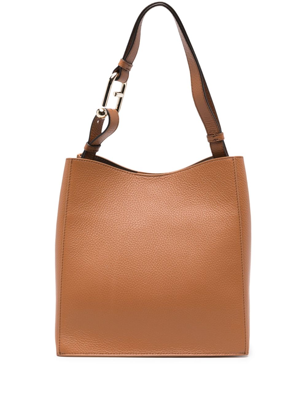 Furla Nuvola 皮质单肩包 - 褐色