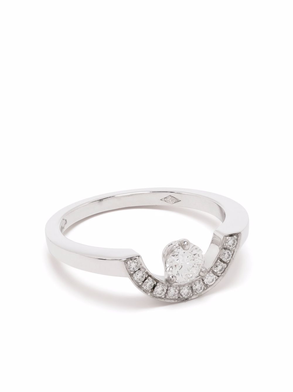 Loyal.e Paris 环保再生18K白金 Intrépide Petit Arc 钻石戒指 - 银色