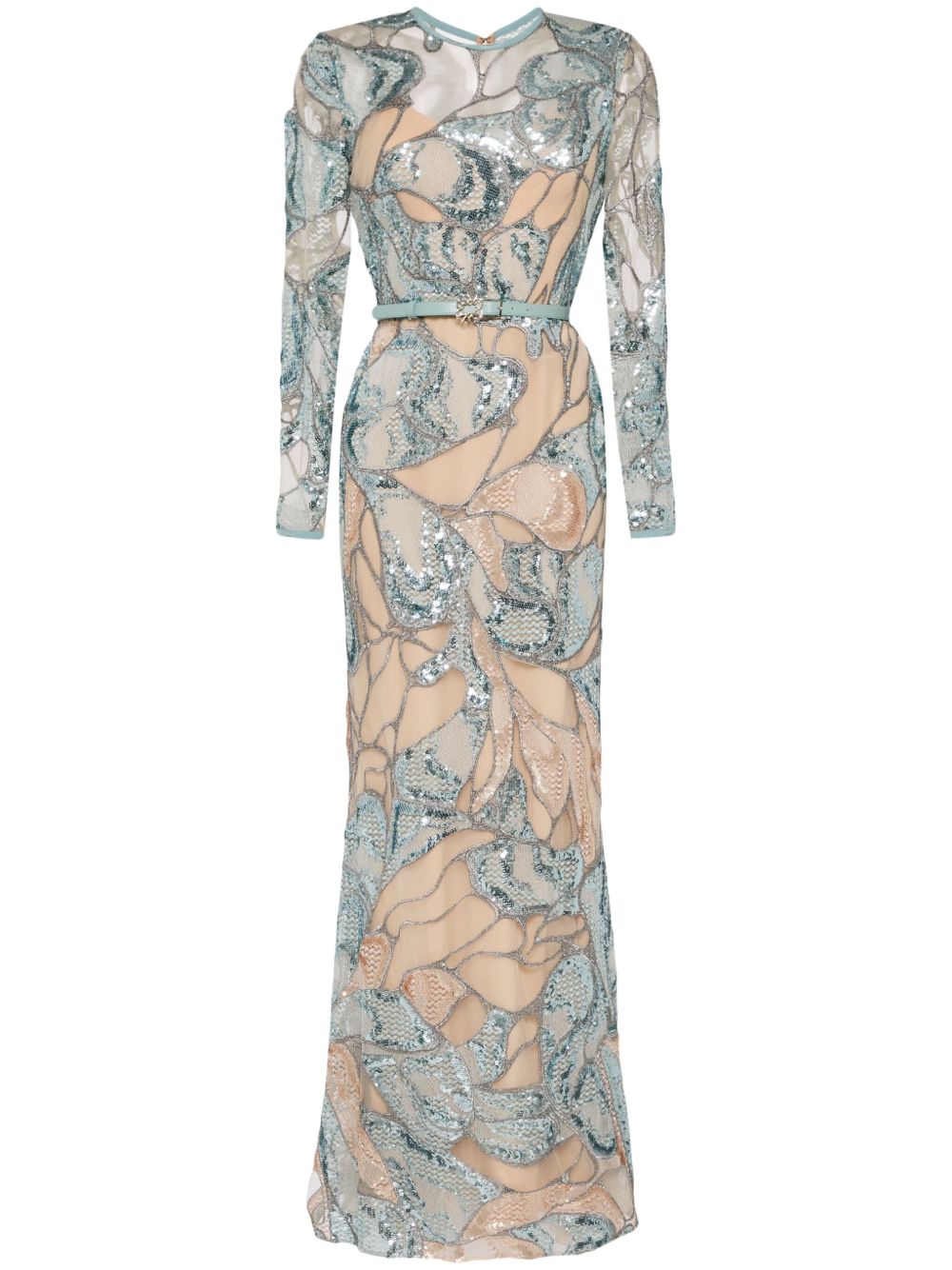 Elie Saab Thalassa 长款礼服 - 中性色