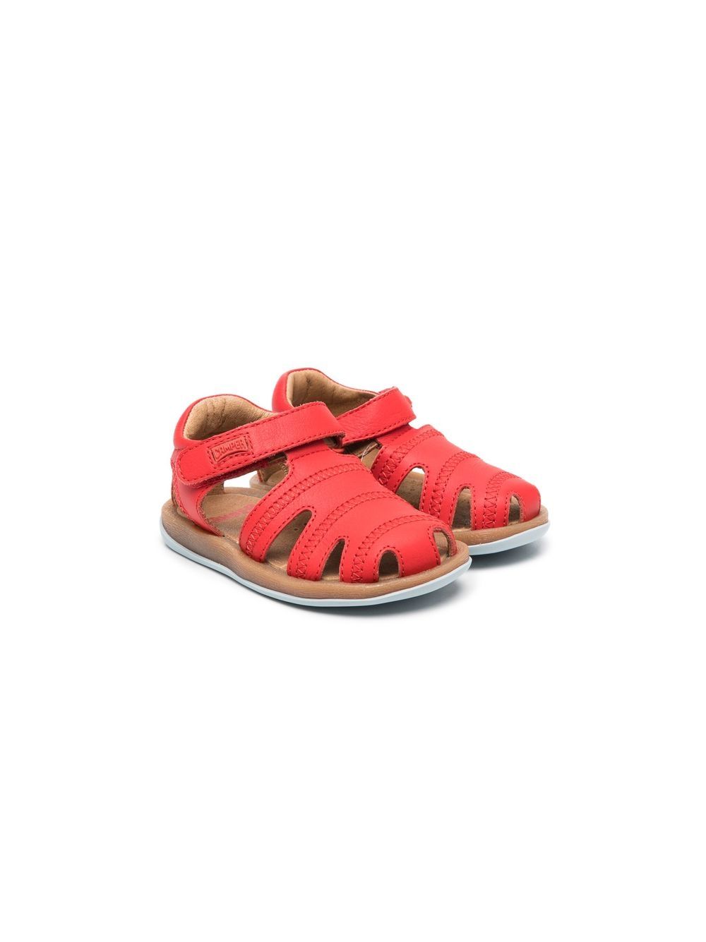 Camper Kids Bicho 皮质凉鞋 - 红色