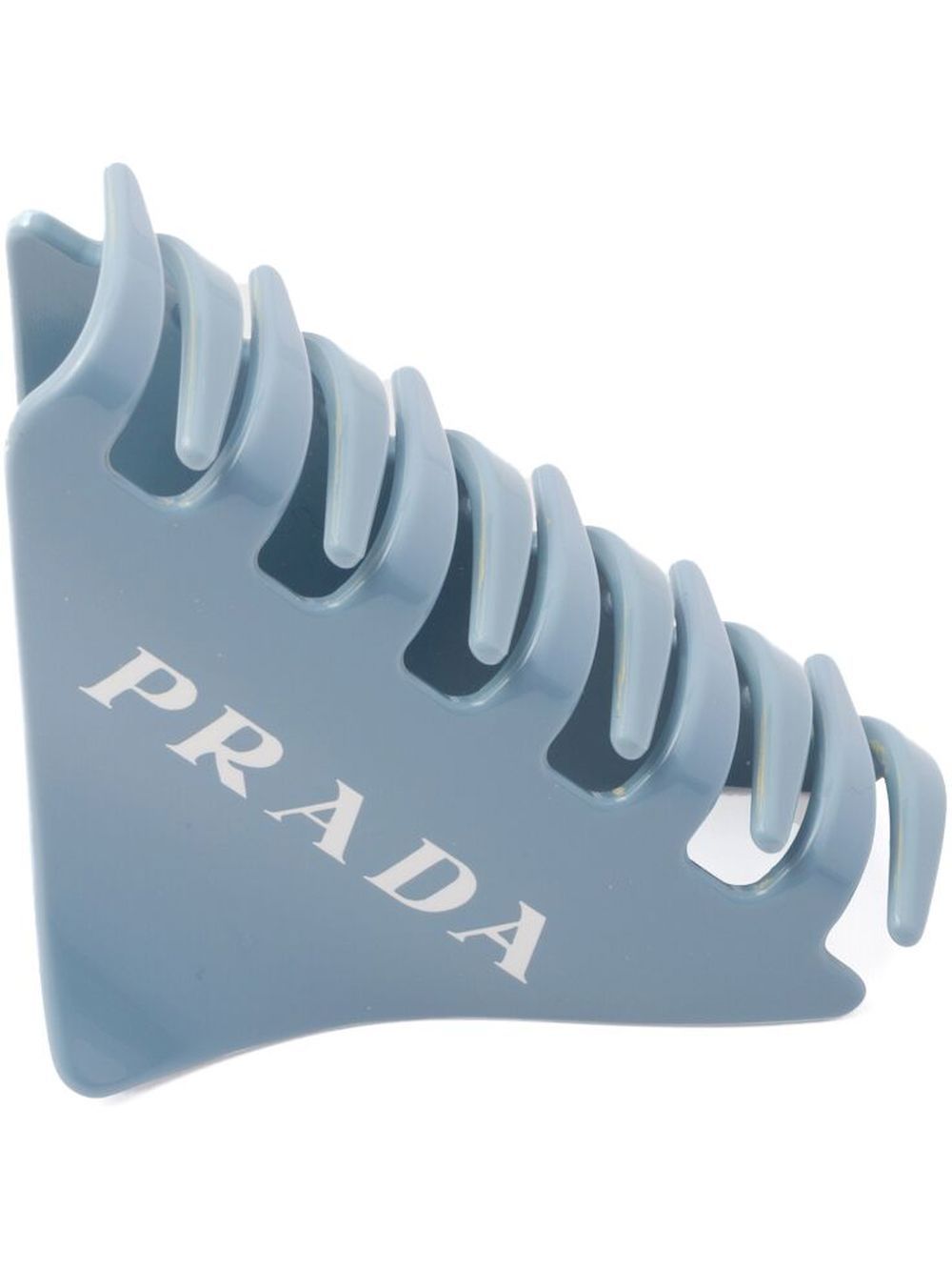 Prada logo印花发夹 - 蓝色