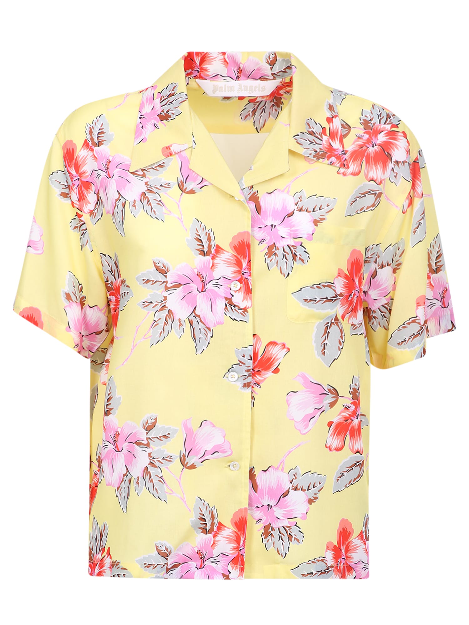 Palm Angels Hibiscus Print Shirt