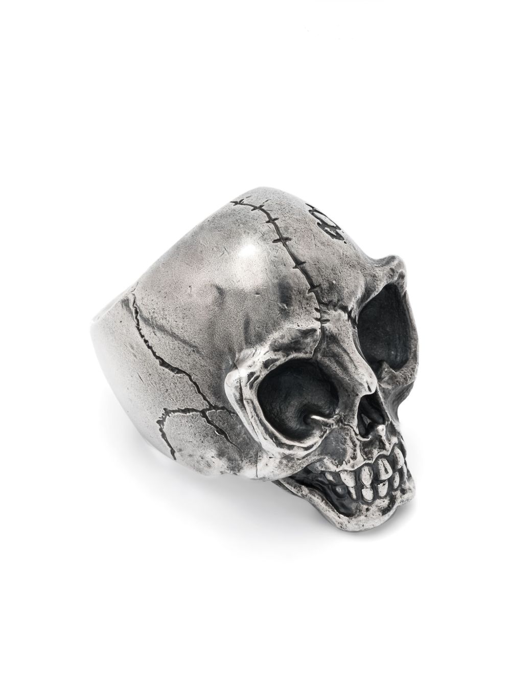 Yohji Yamamoto 950 Alien Skull 戒指 - 银色