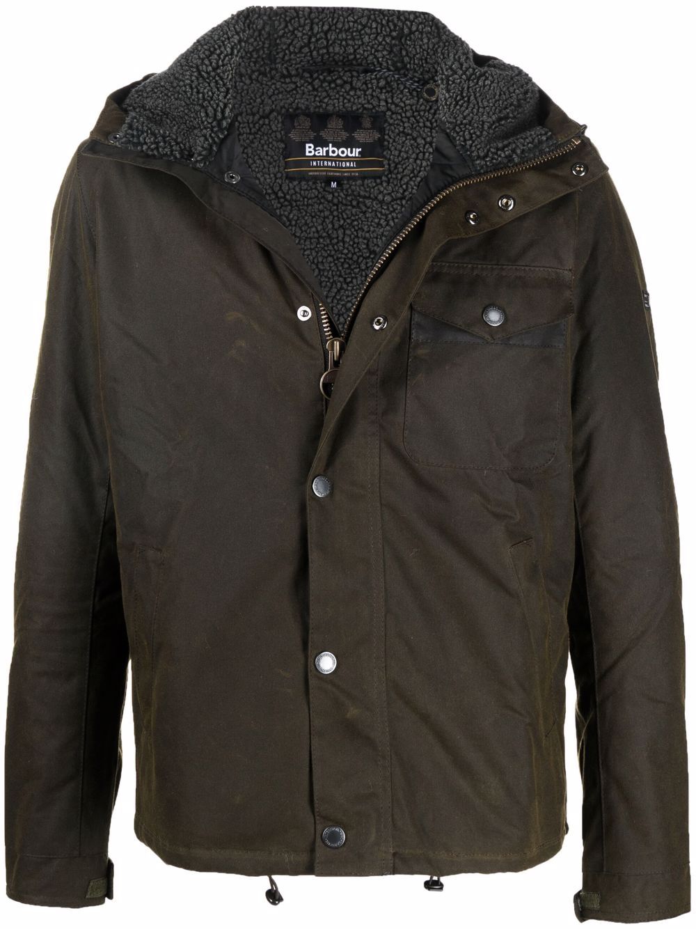 Barbour International 轻薄雨衣夹克 - 绿色