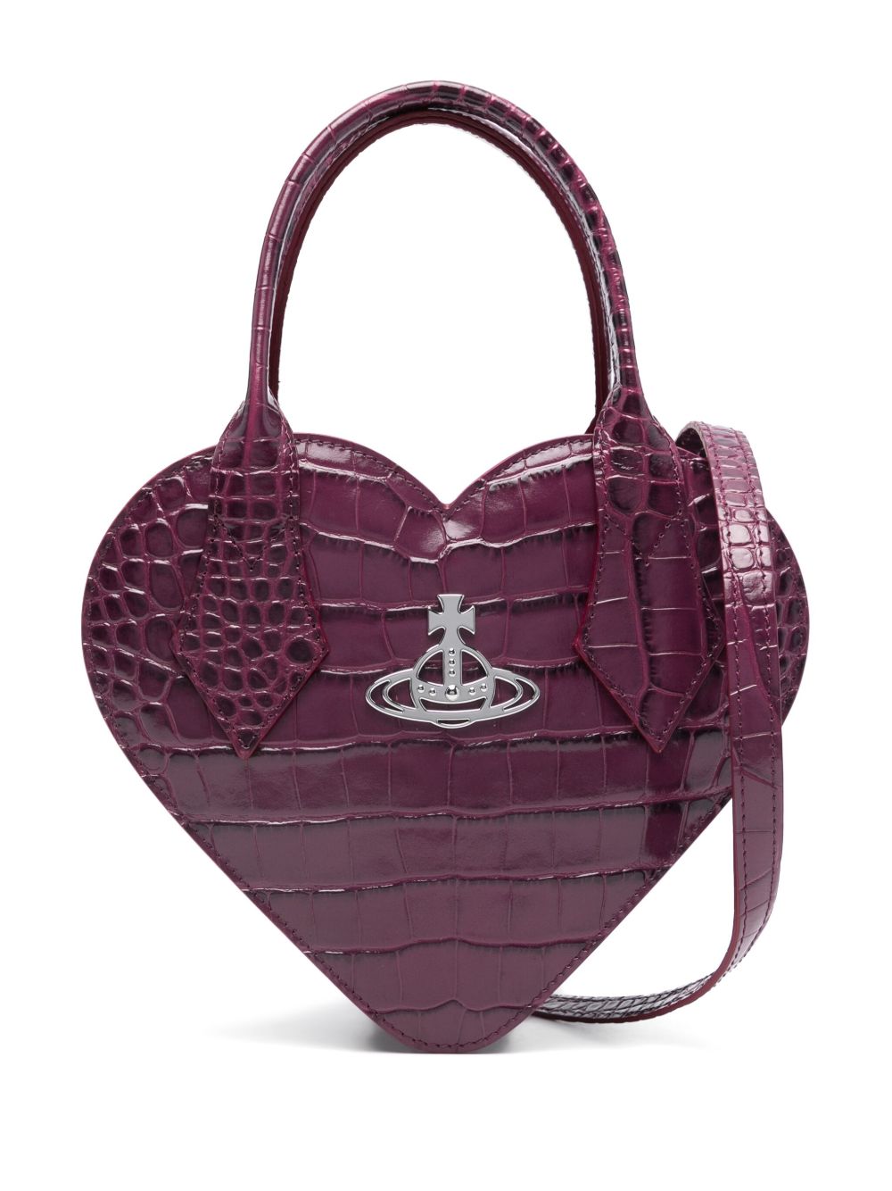 Vivienne Westwood Josephine Heart 手提包 - 紫色