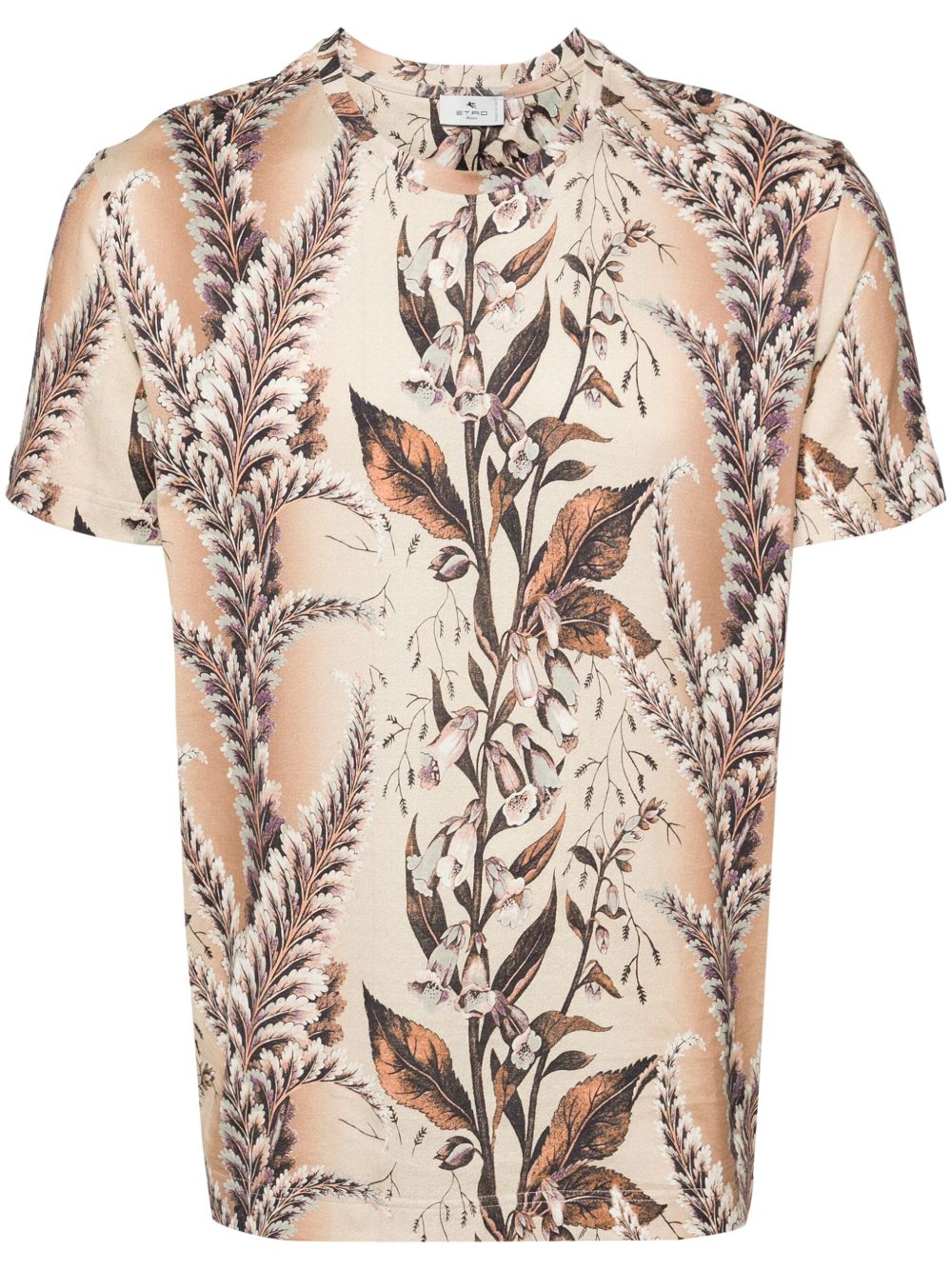 ETRO 植物印花棉T恤 - 中性色
