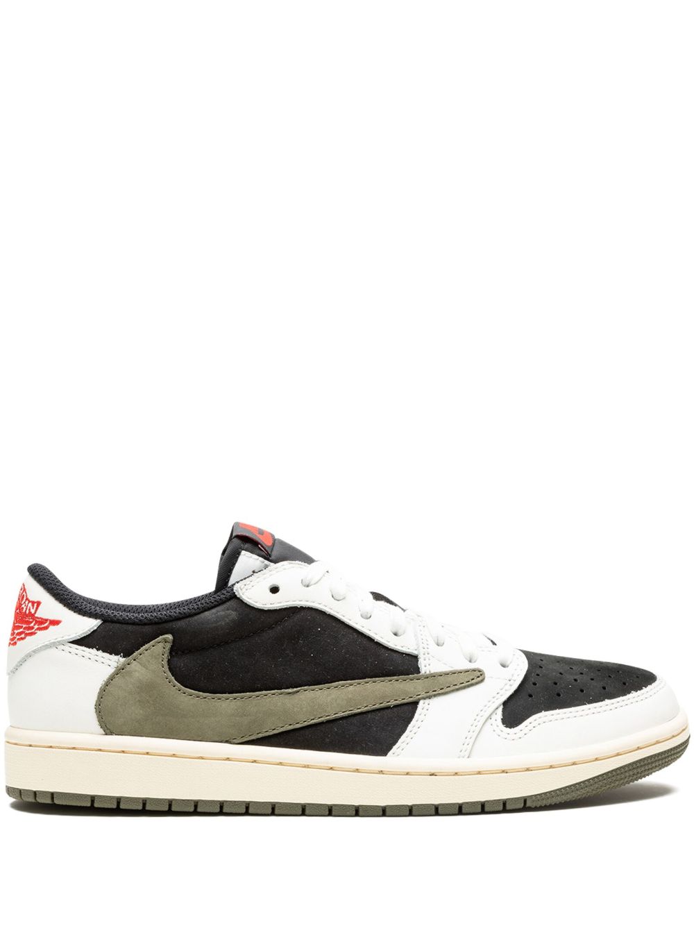 Jordan x Travis Scott Air Jordan 1 Low OG Olive 运动鞋 - 白色