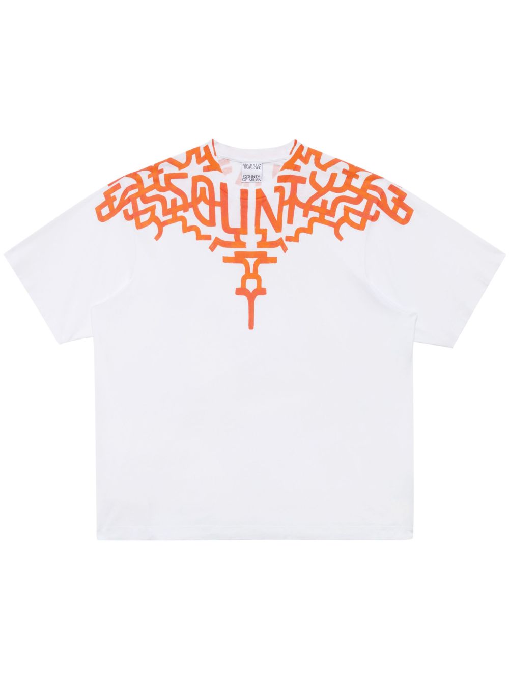 Marcelo Burlon County of Milan Graffiti Wings 印花棉T恤 - 白色