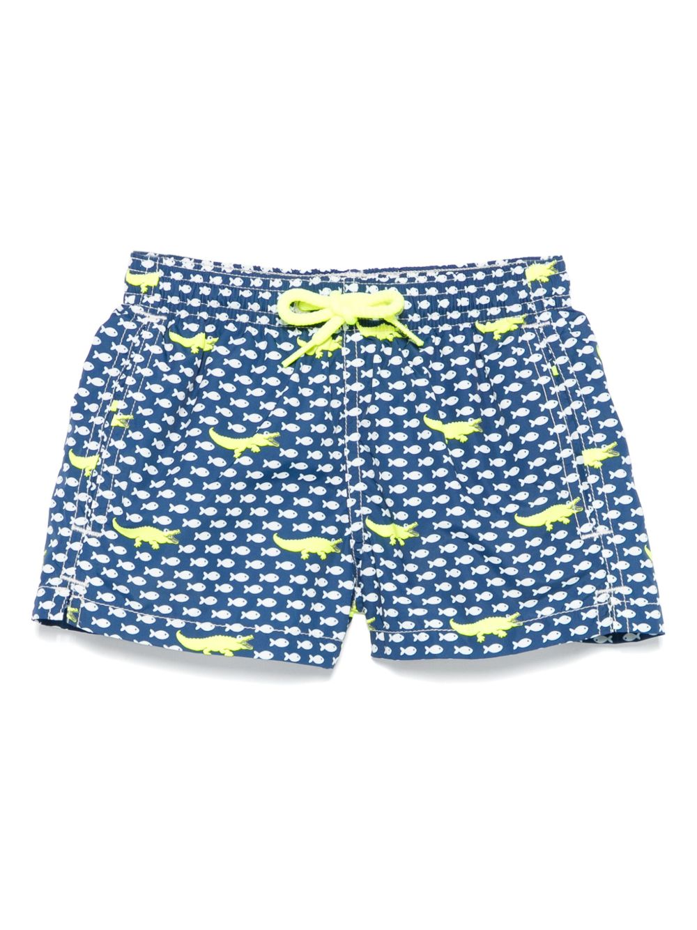 MC2 Saint Barth Kids Jean Lighting印花泳裤 - 蓝色