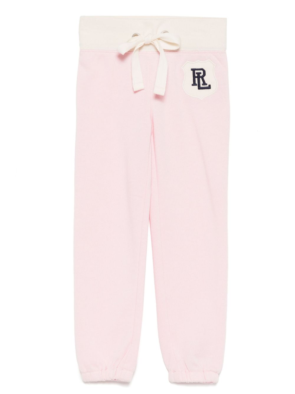 POLO RALPH LAUREN KIDS logo徽章抽绳运动裤 - 粉色