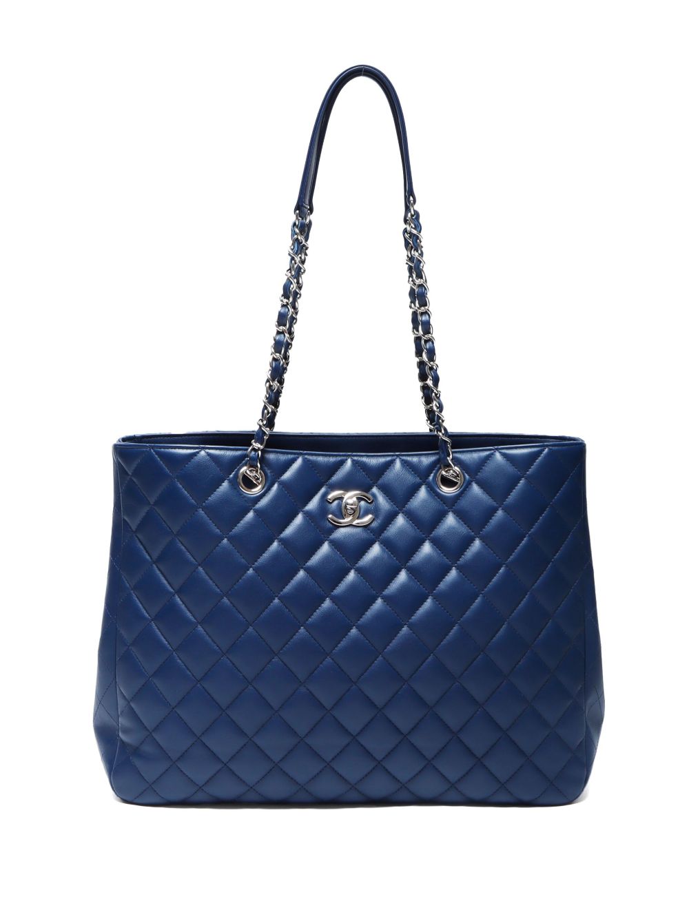 CHANEL Pre-Owned CC 旋扣手提包（2016年典藏款） - 蓝色
