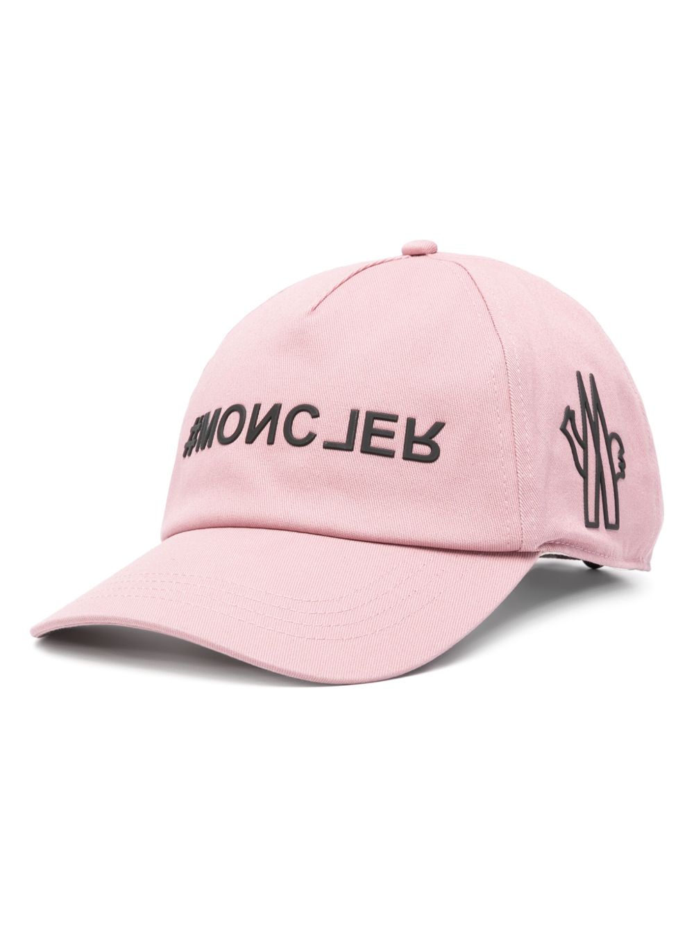 Moncler Grenoble 华达呢编织棒球帽 - 粉色