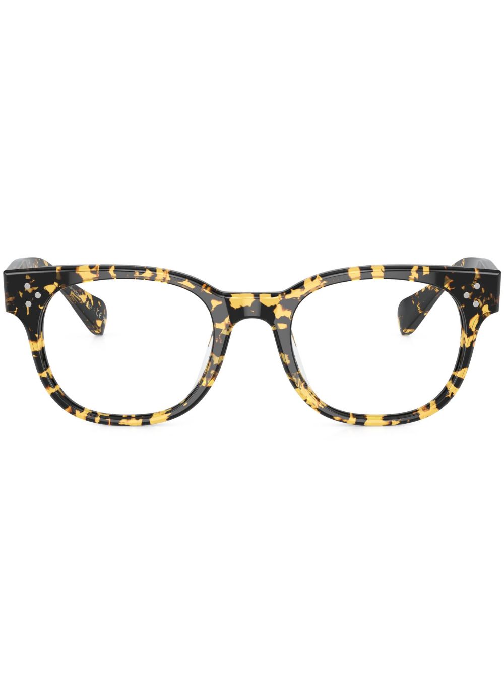 Oliver Peoples Afton 方框眼镜 - 褐色