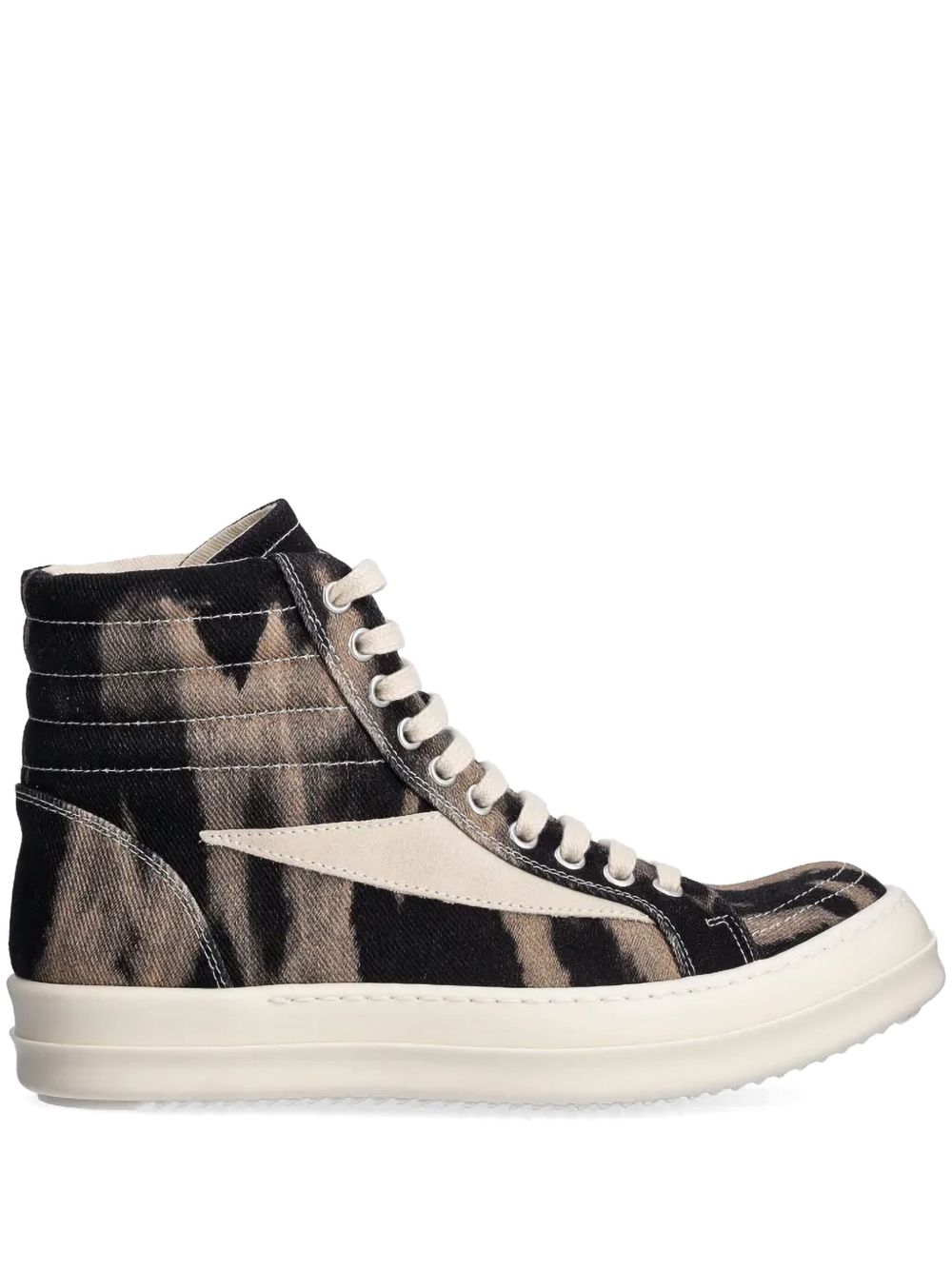 Rick Owens DRKSHDW 填充高帮运动鞋 - 黑色