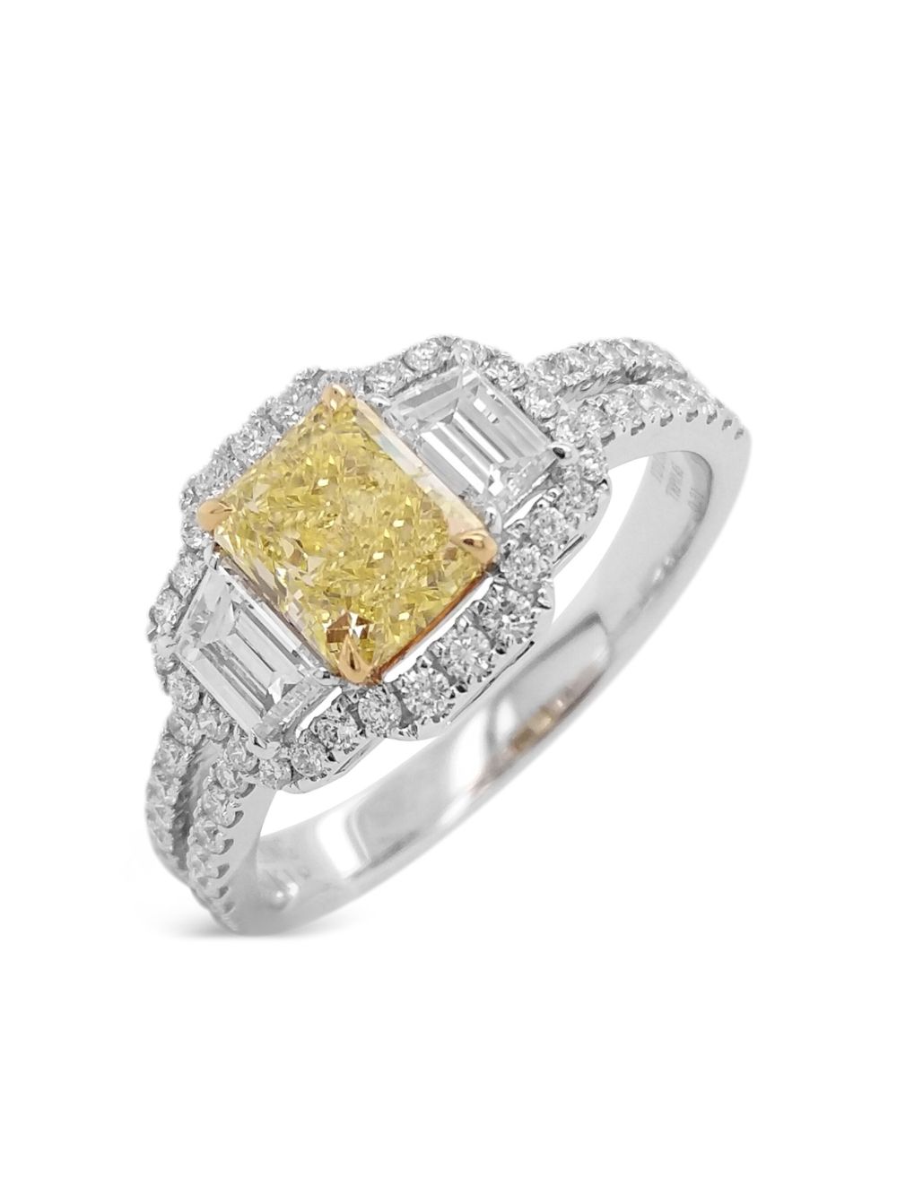 HYT Jewelry 18K白金钻石戒指 - 白色