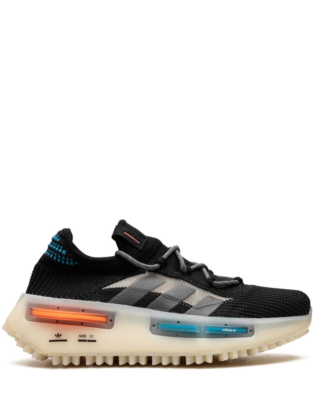 adidas NMD S1 adidas NMD S1 Core Black Blue Orange 运动鞋 - 黑色