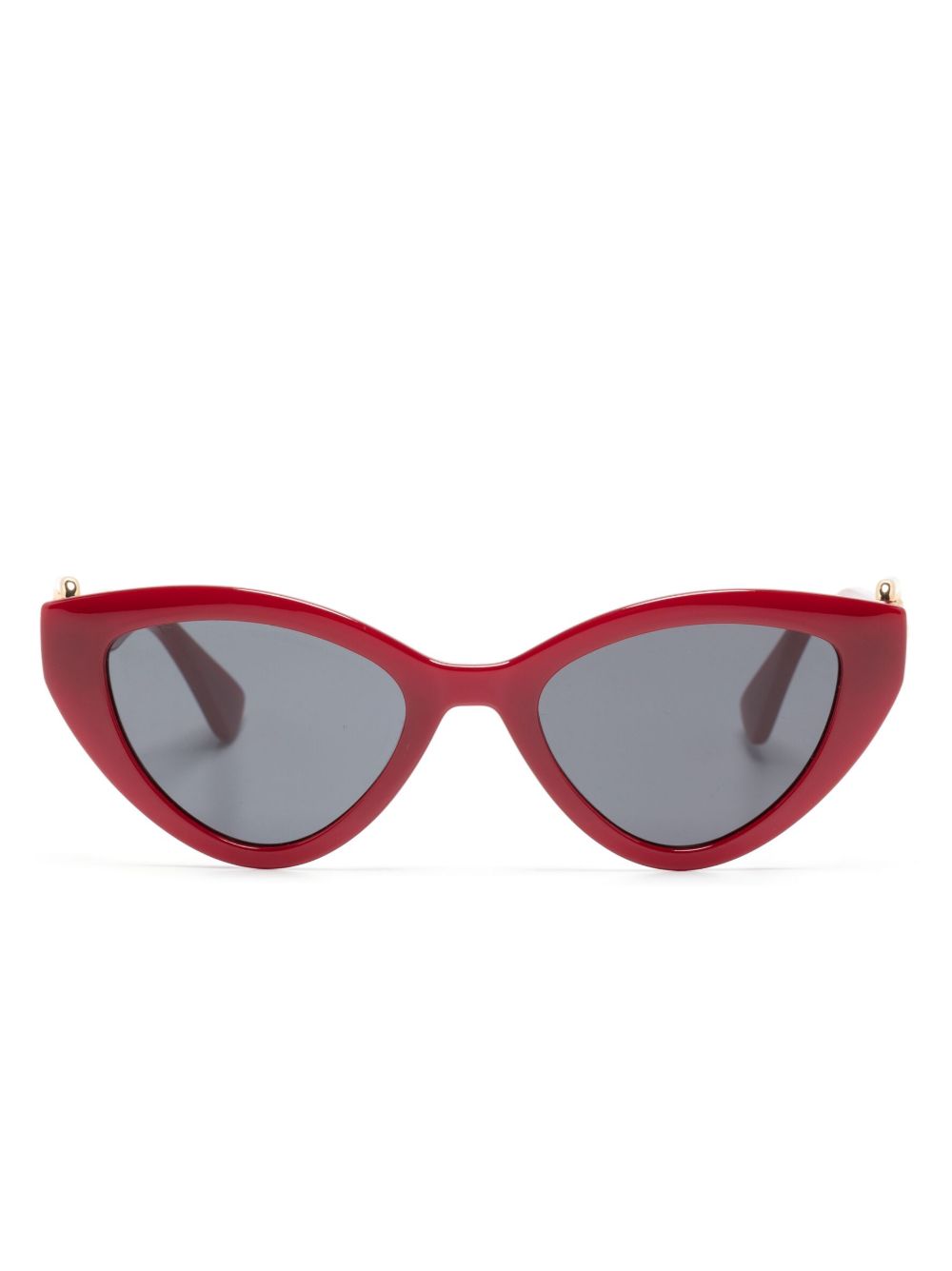 Moschino Eyewear 有色镜片猫眼框太阳眼镜 - 红色
