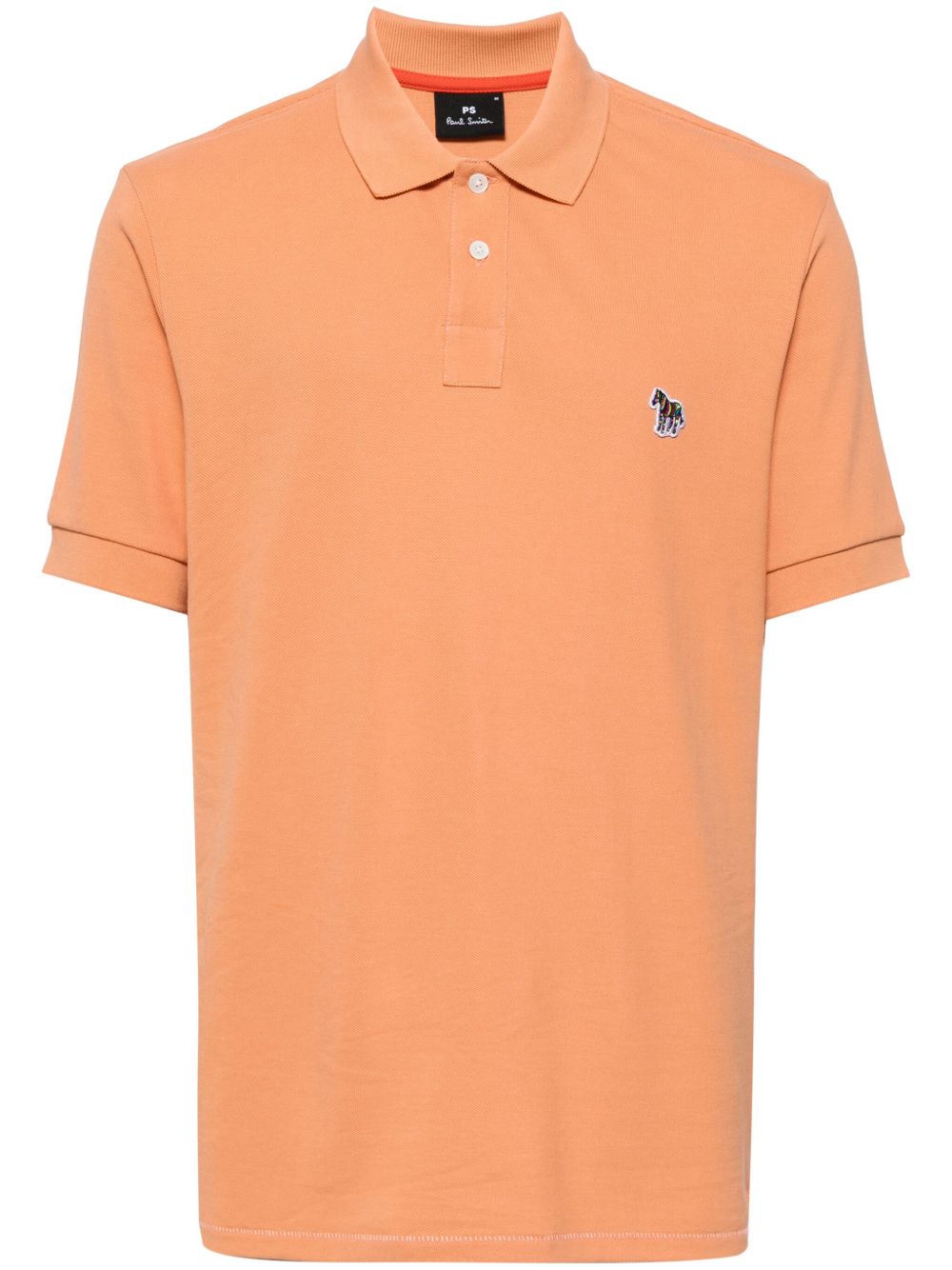 PS Paul Smith logo贴花polo衫 - 橘色