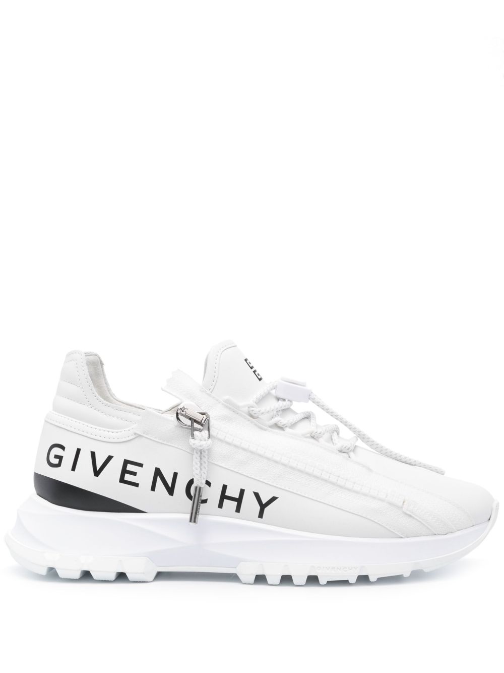 Givenchy Spectre logo印花皮质运动鞋 - 白色