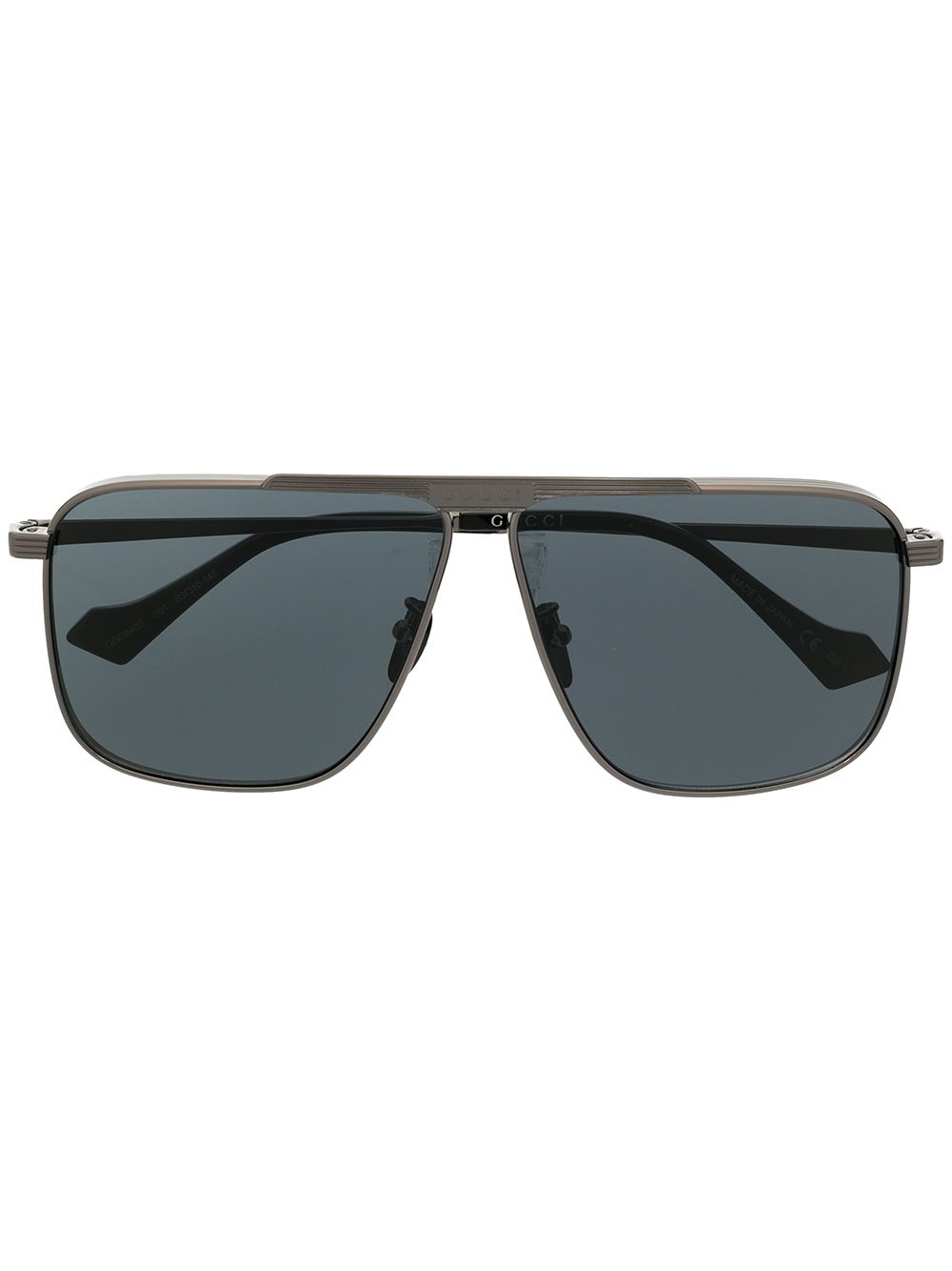 Gucci Eyewear 方框太阳眼镜 - 银色